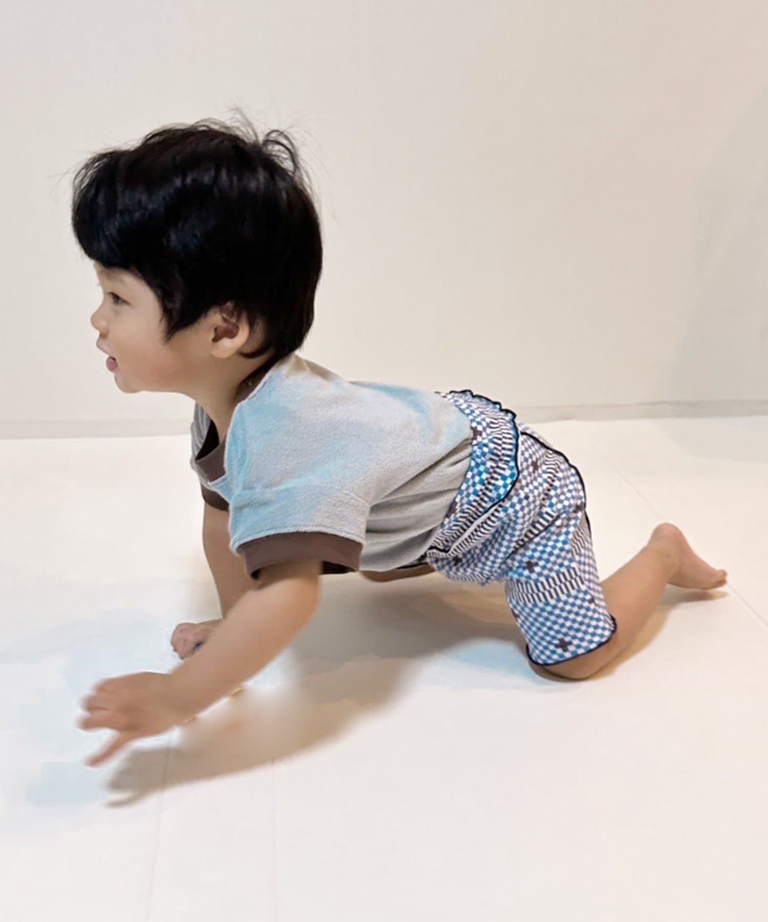 3COINS(スリーコインズ) プリントショートパンツ：70～80cm