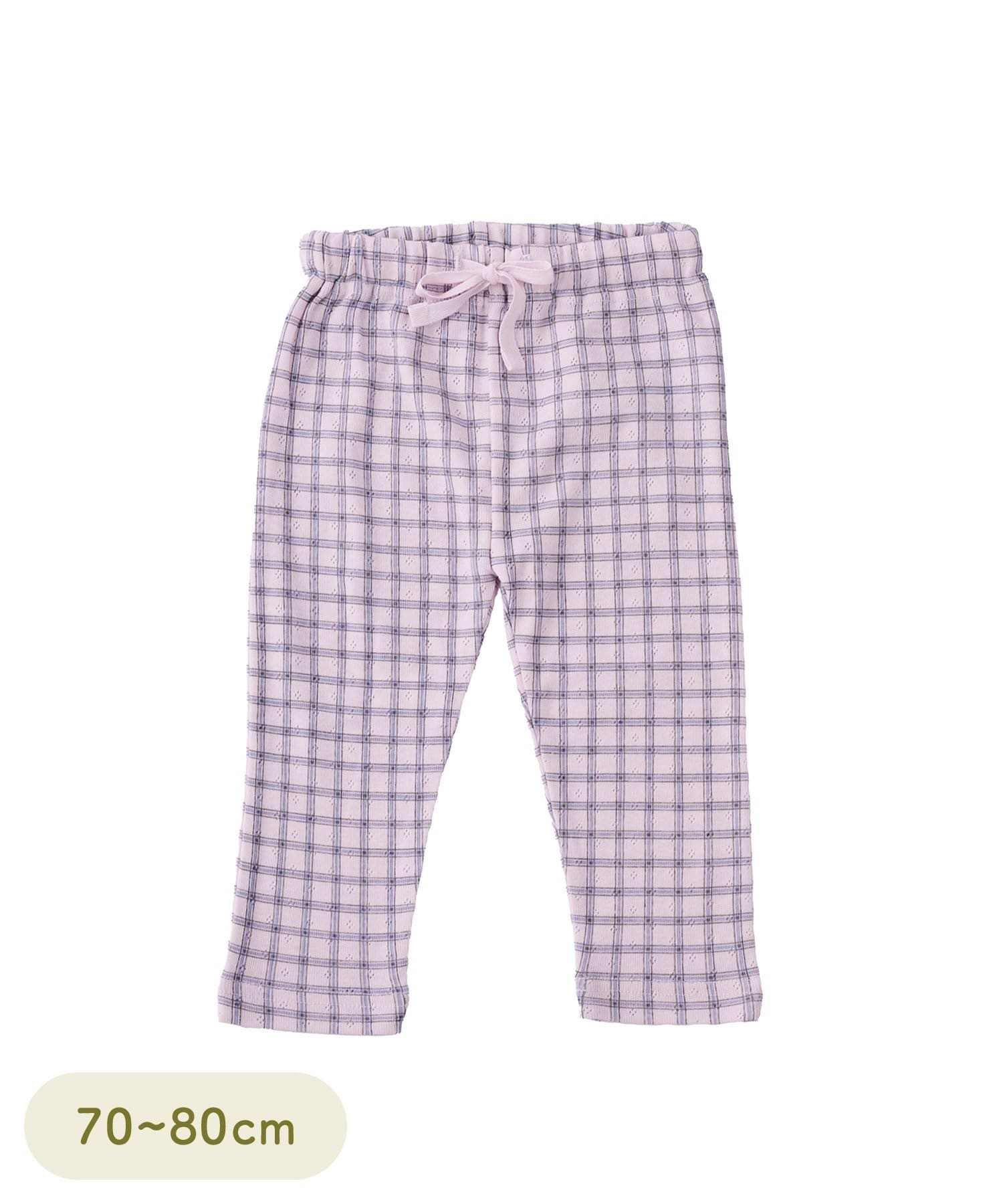 3COINS(スリーコインズ) 針抜きロングパンツ：70～80cm