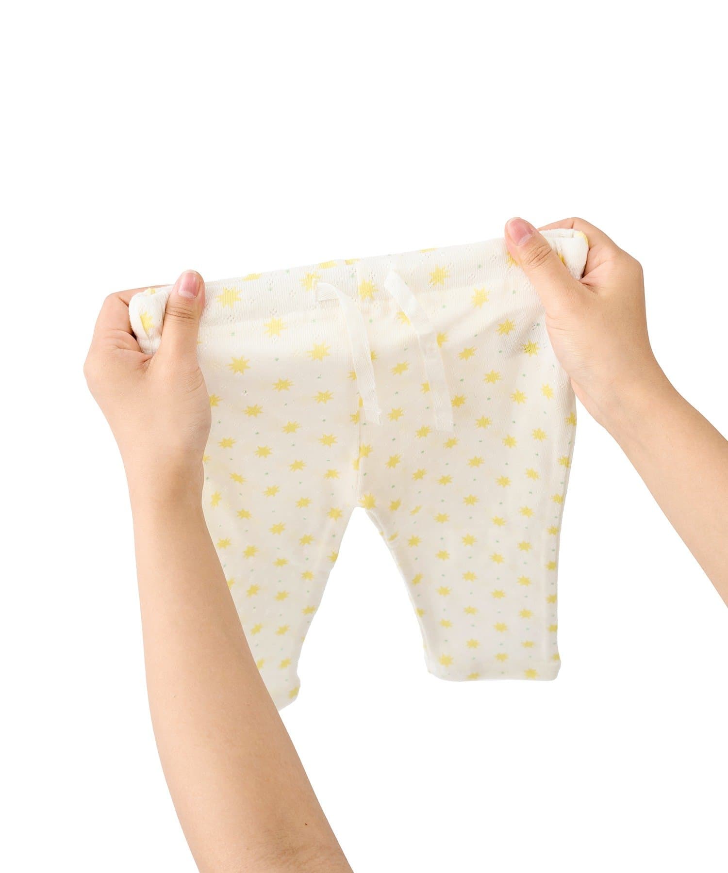 3COINS(スリーコインズ) 針抜きロングパンツ：80～90cm