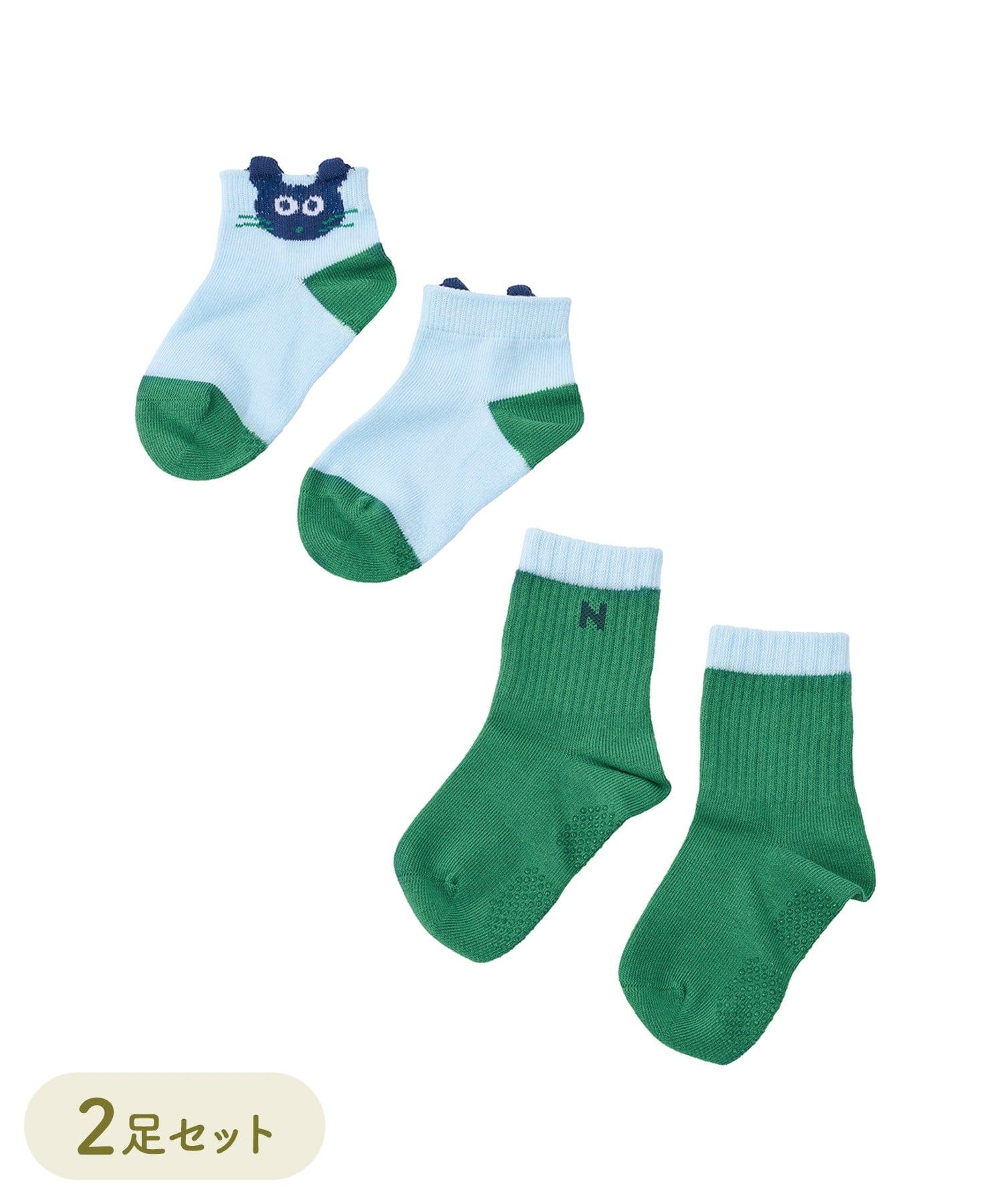 3COINS(スリーコインズ) アニマル2足セットソックス