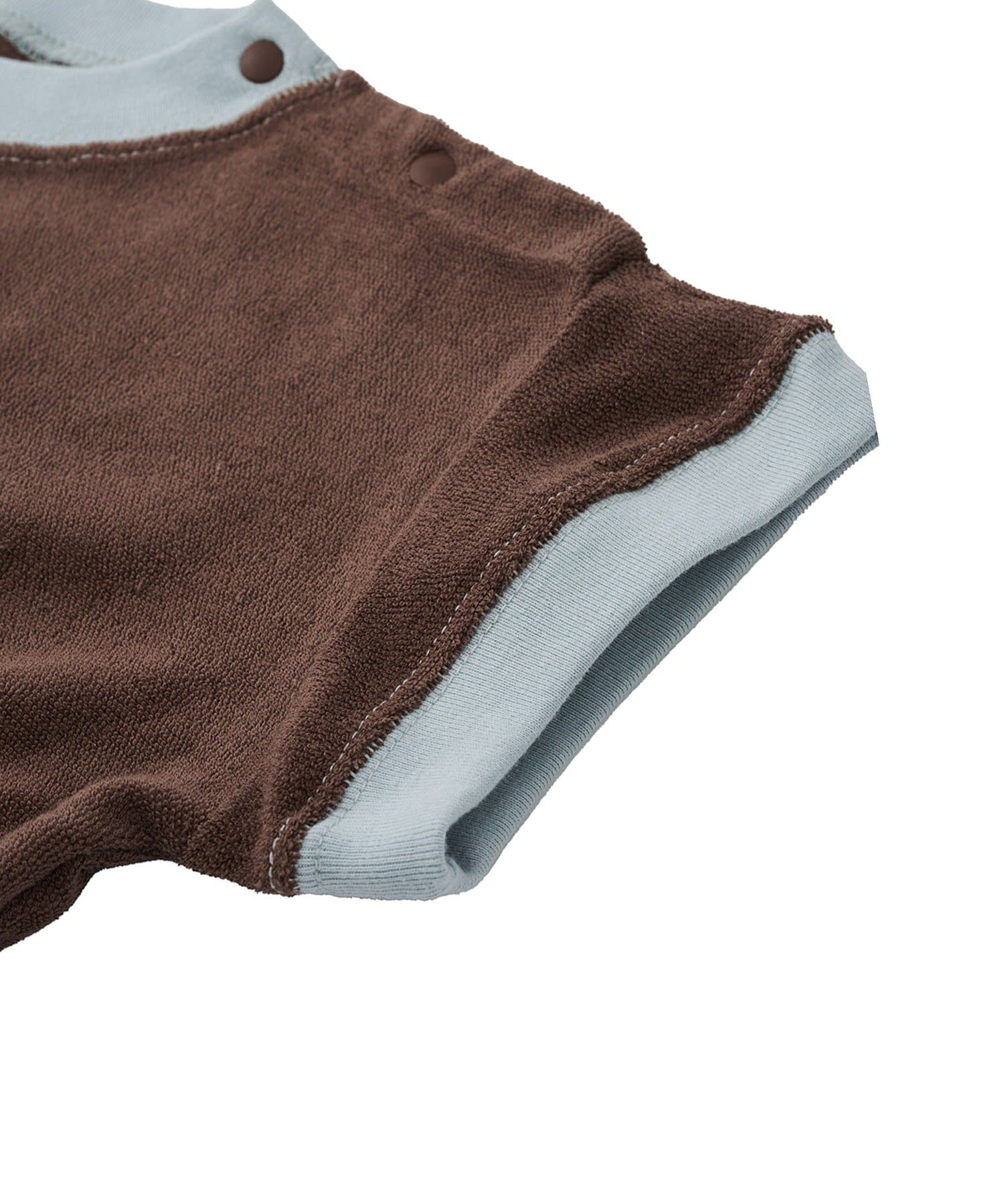 3COINS(スリーコインズ) パイル半袖ロンパース：70～80cm