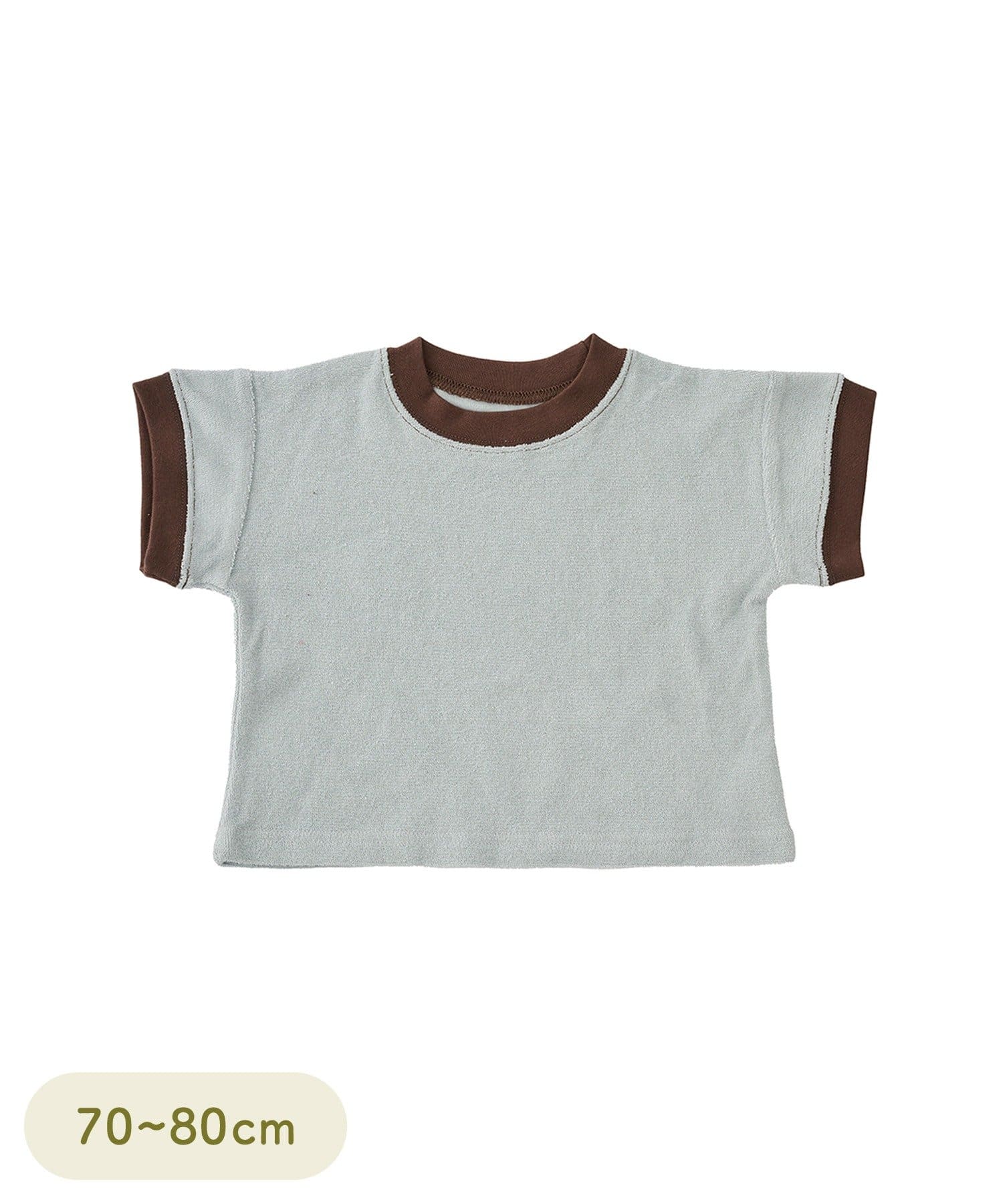 3COINS(スリーコインズ) パイル半袖T：70～80cm