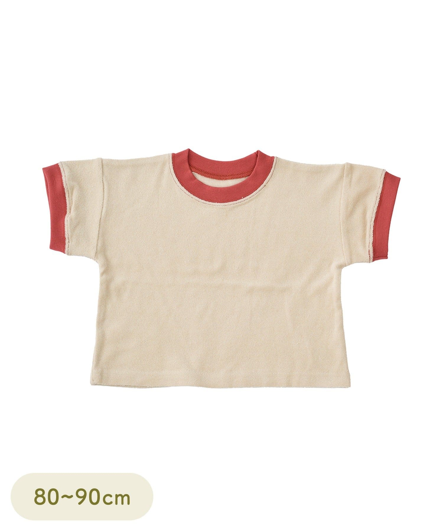 3COINS(スリーコインズ) パイル半袖T：80～90cm