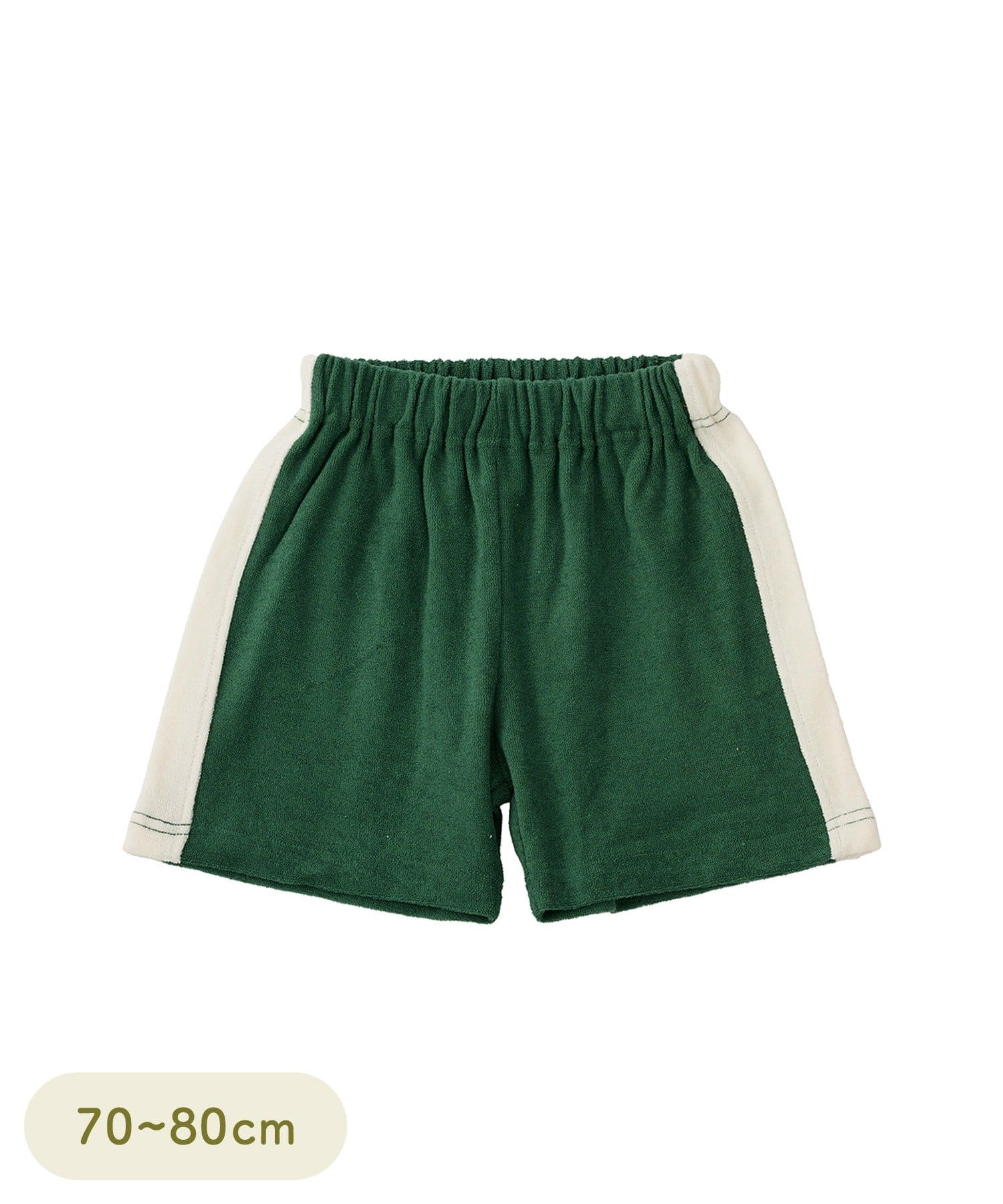 3COINS(スリーコインズ) パイルハーフパンツ：70～80cm