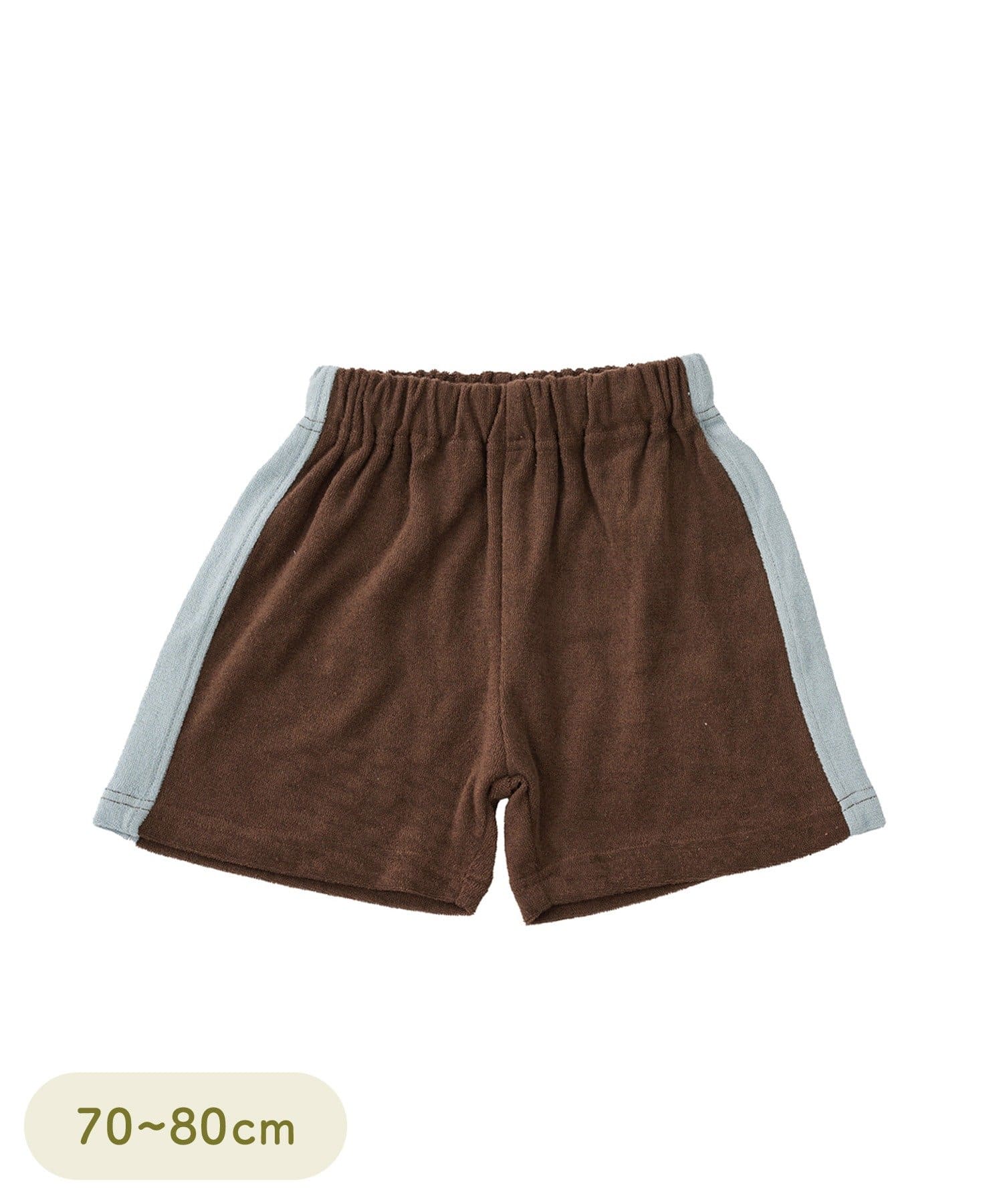 3COINS(スリーコインズ) パイルハーフパンツ：70～80cm