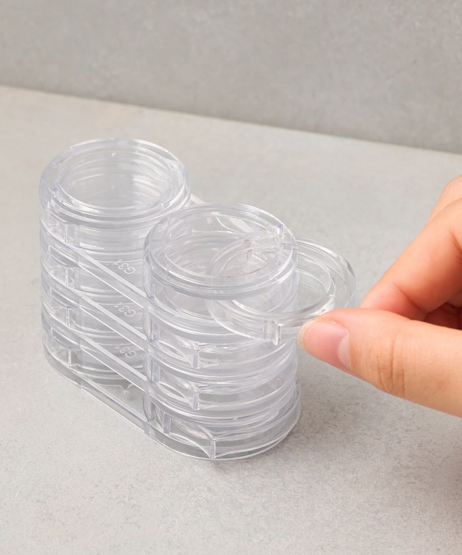 3COINS(スリーコインズ) ネイルパーツケース4個セット