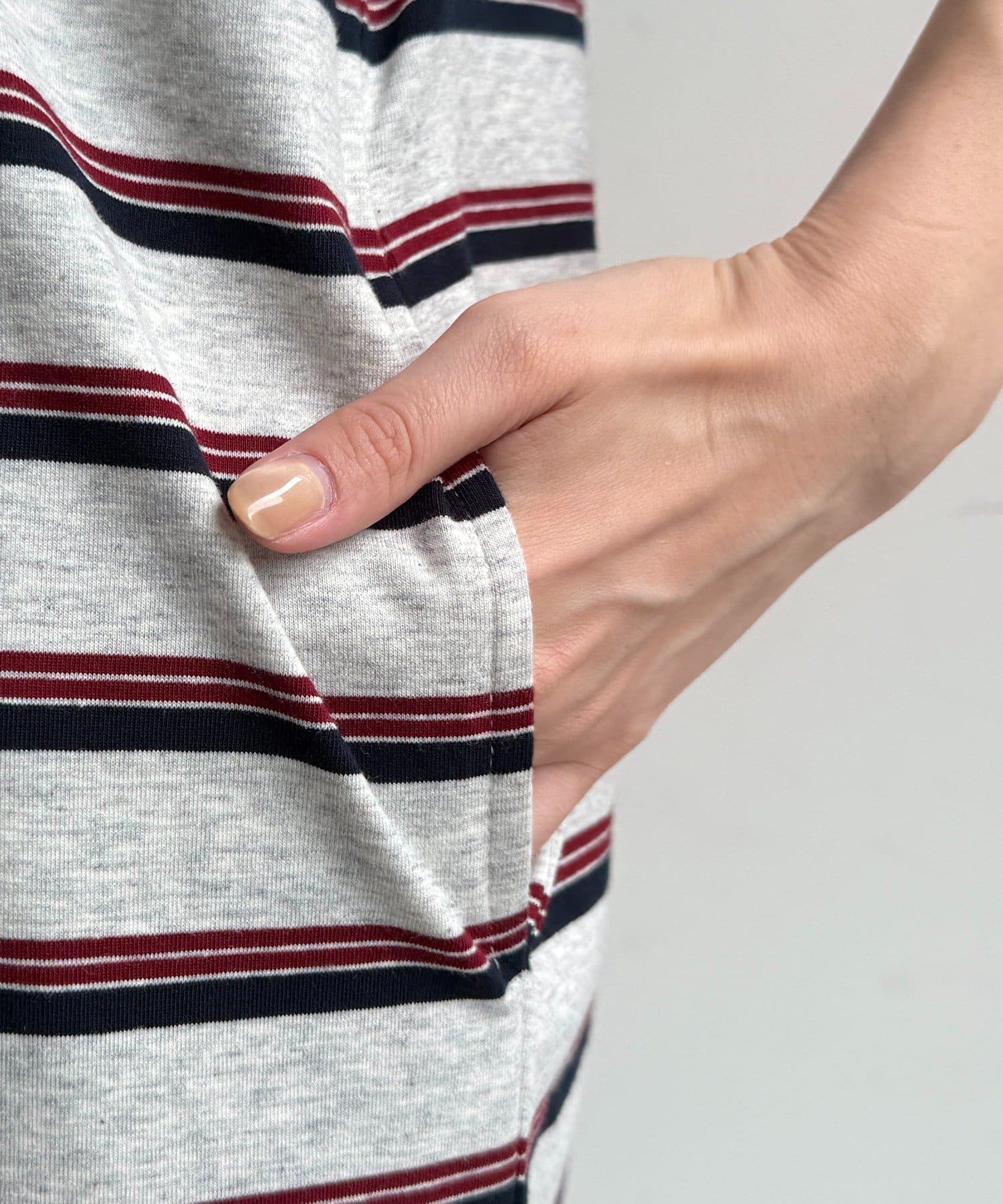 DOUDOU(ドゥドゥ) マルチボーダータンクワンピース