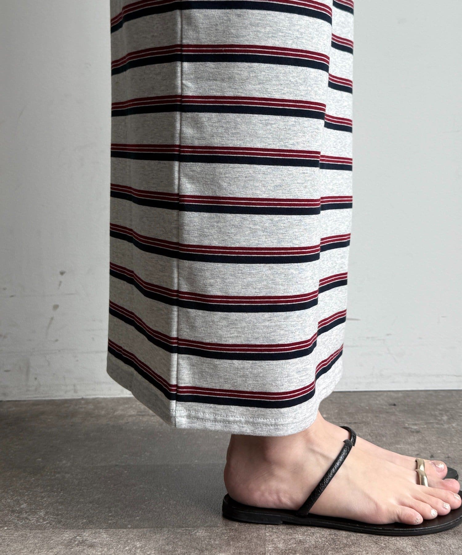 DOUDOU(ドゥドゥ) マルチボーダータンクワンピース