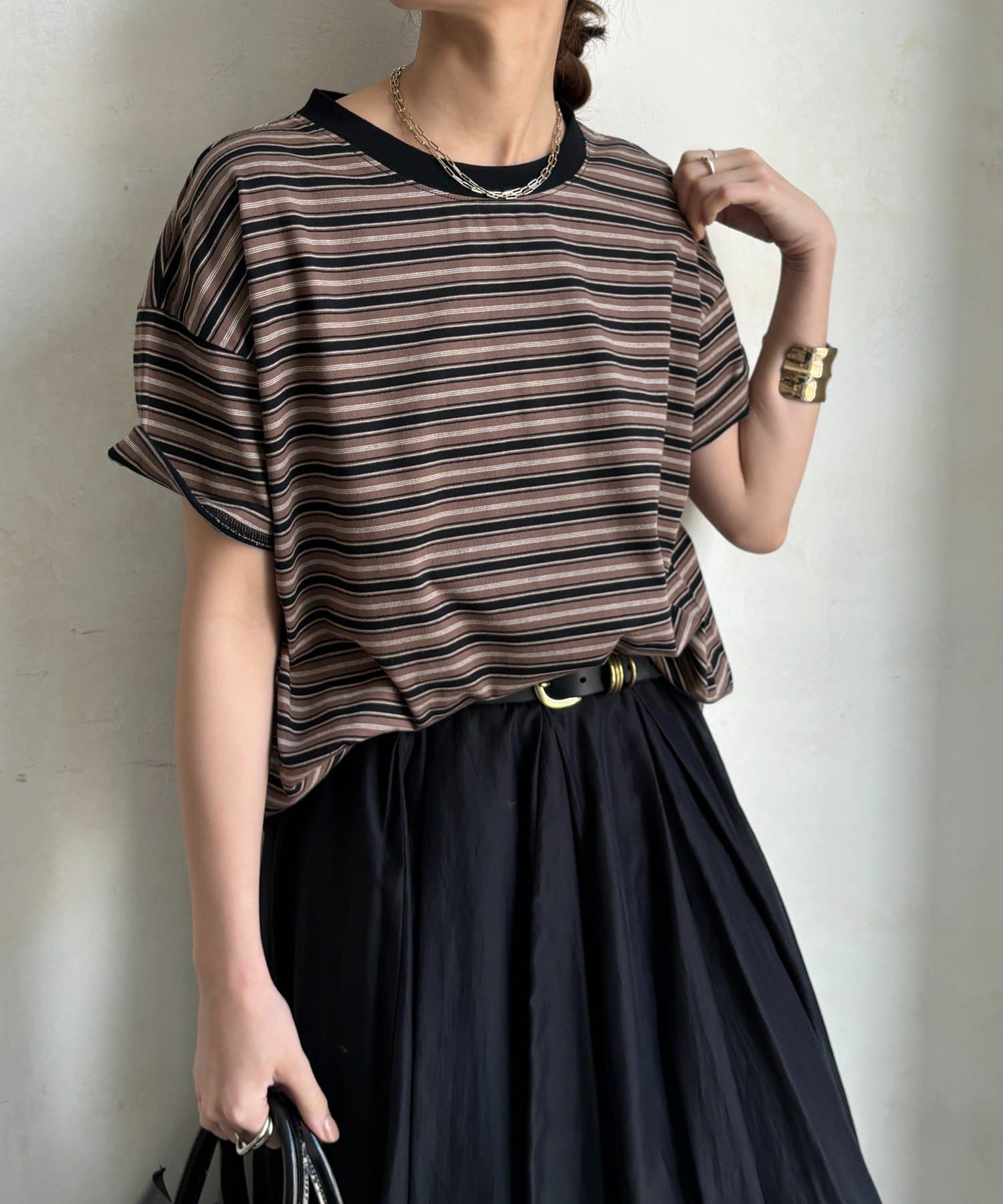 DOUDOU(ドゥドゥ) マルチボーダーTEE