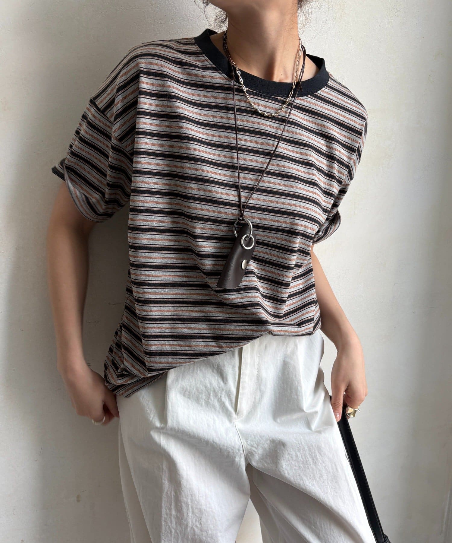 DOUDOU(ドゥドゥ) マルチボーダーTEE