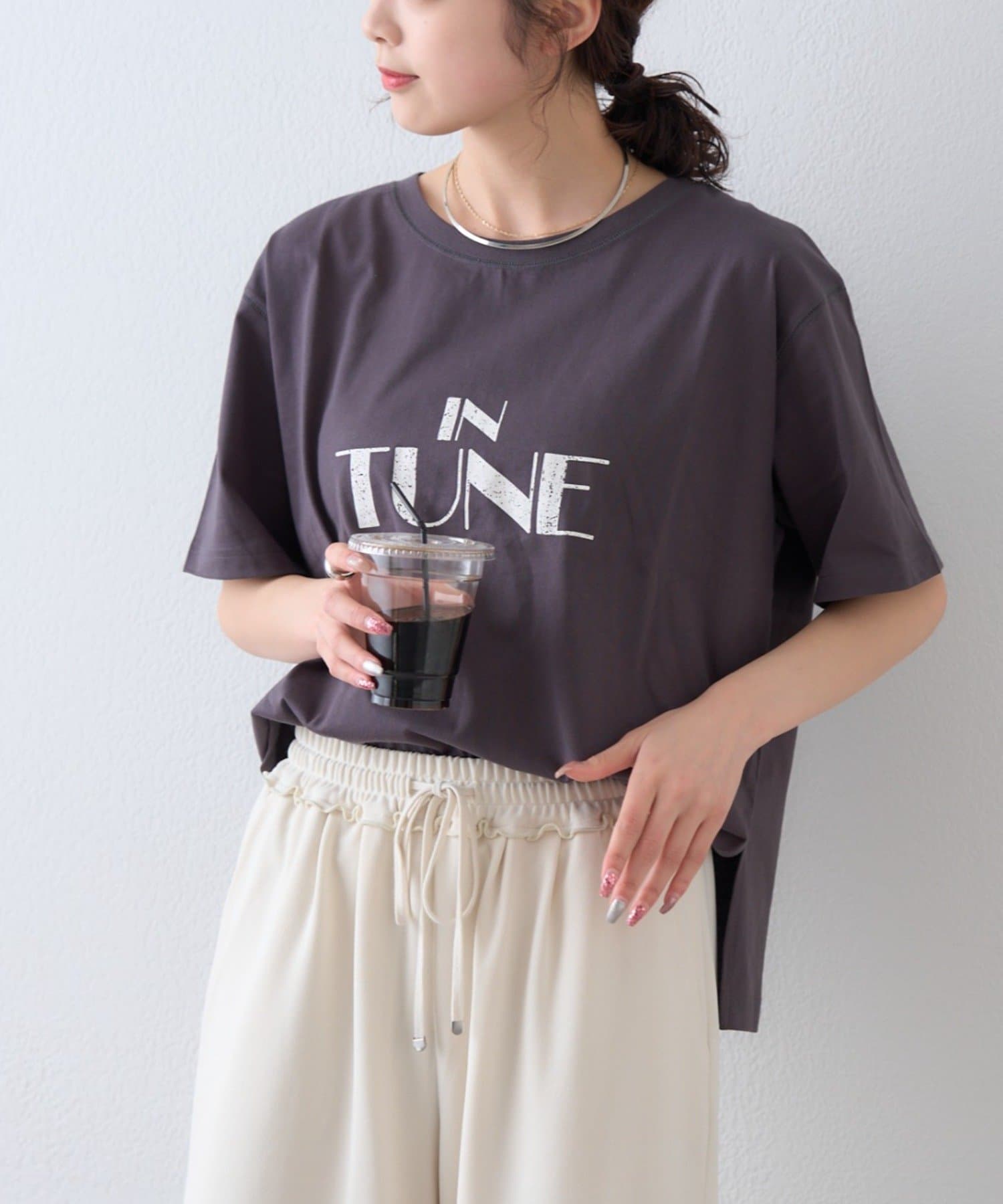 CIAOPANIC TYPY(チャオパニックティピー) かすれロゴプリントTee