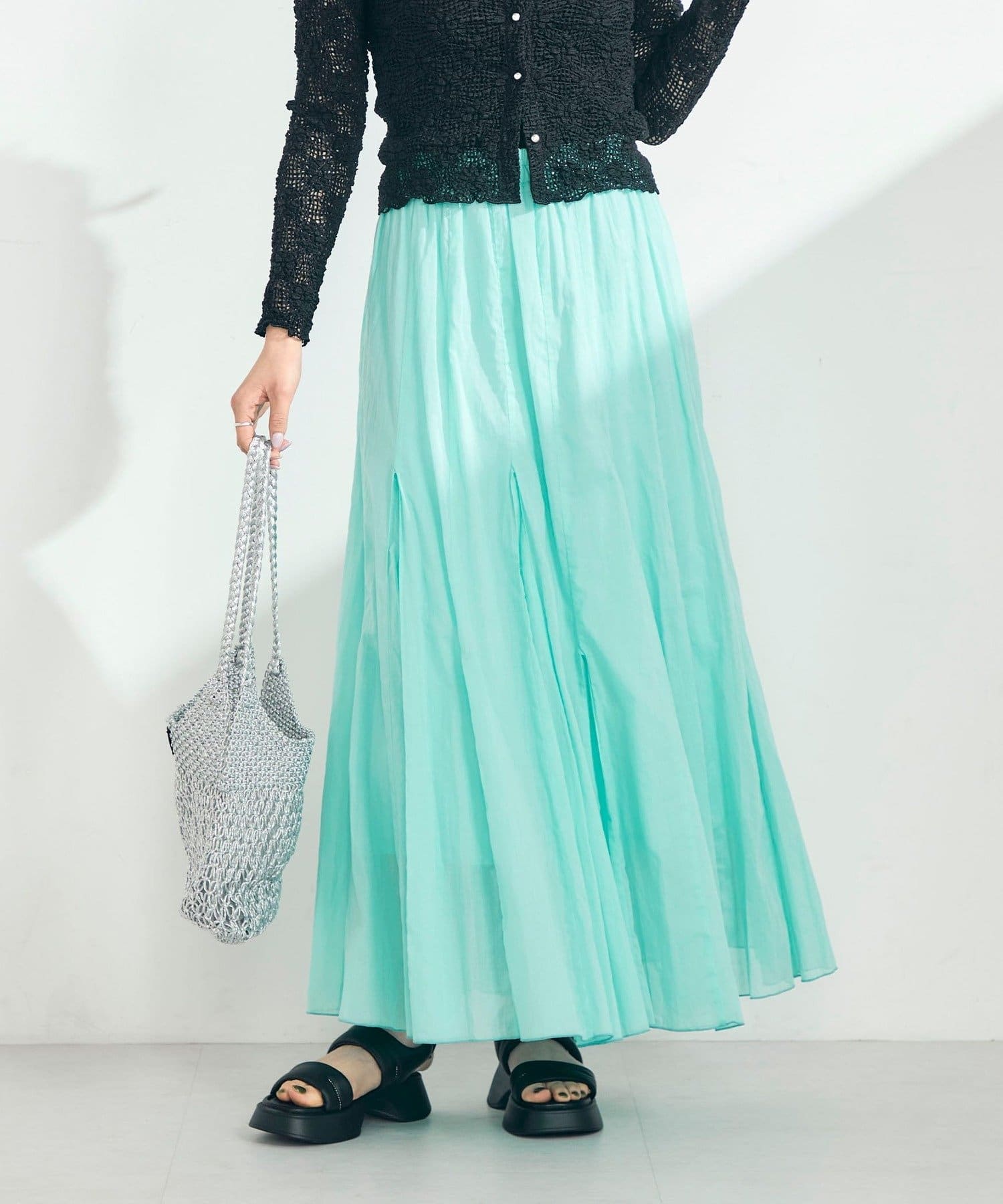 FREDY & GLOSTER(フレディ アンド グロスター) COTTONマチ付きギャザースカート