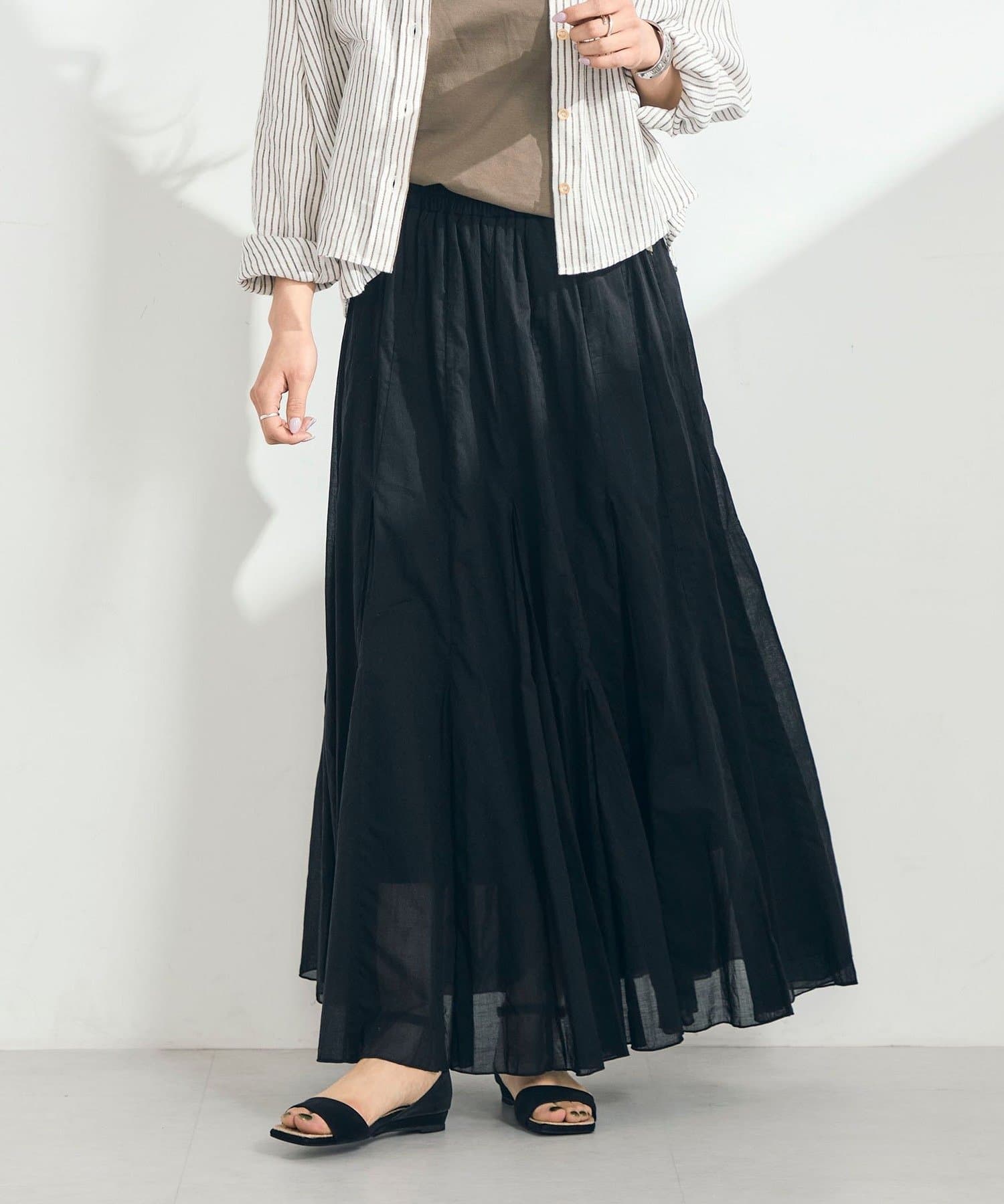 FREDY & GLOSTER(フレディ アンド グロスター) COTTONマチ付きギャザースカート