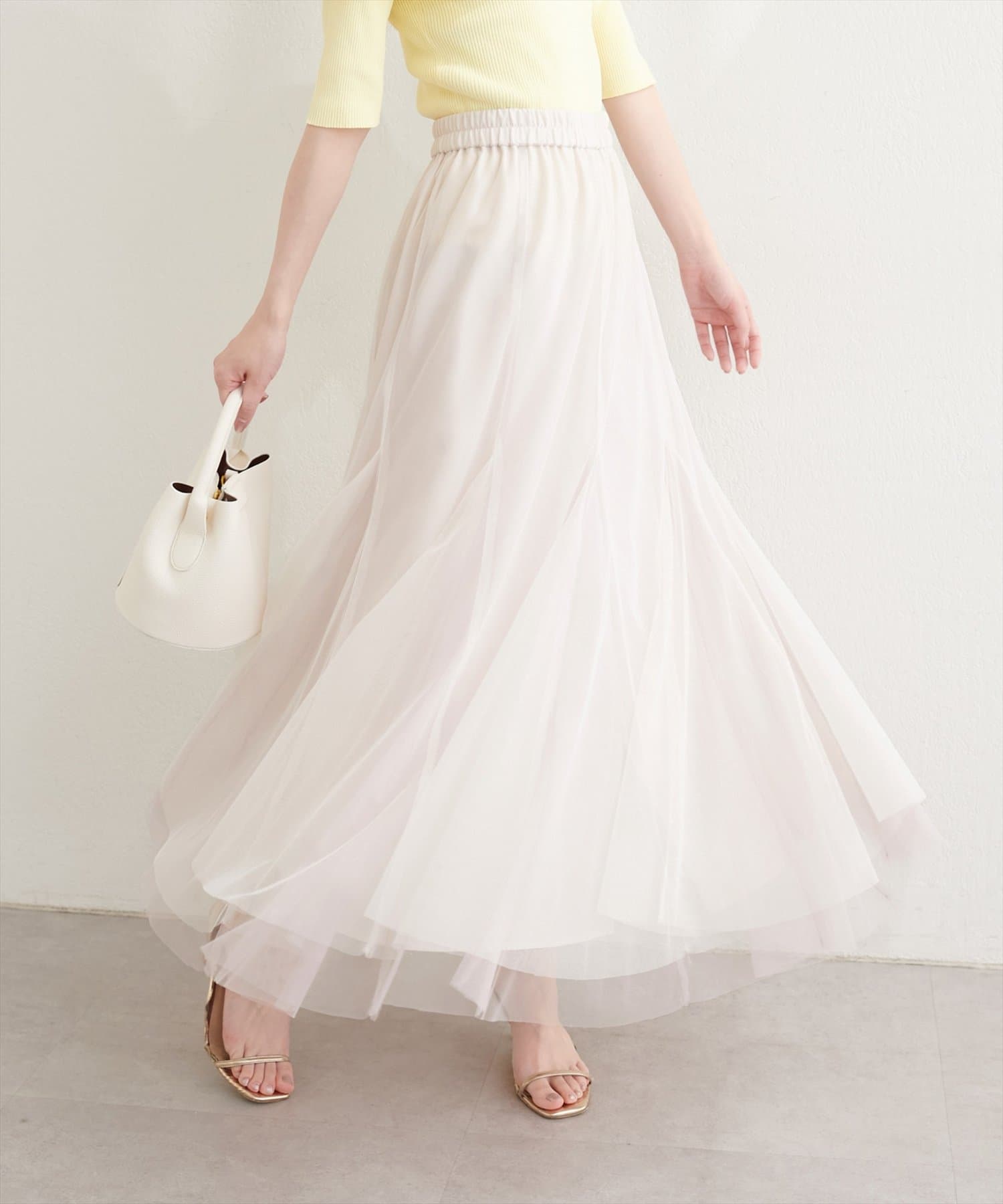 natural couture(ナチュラルクチュール) チュールスカート