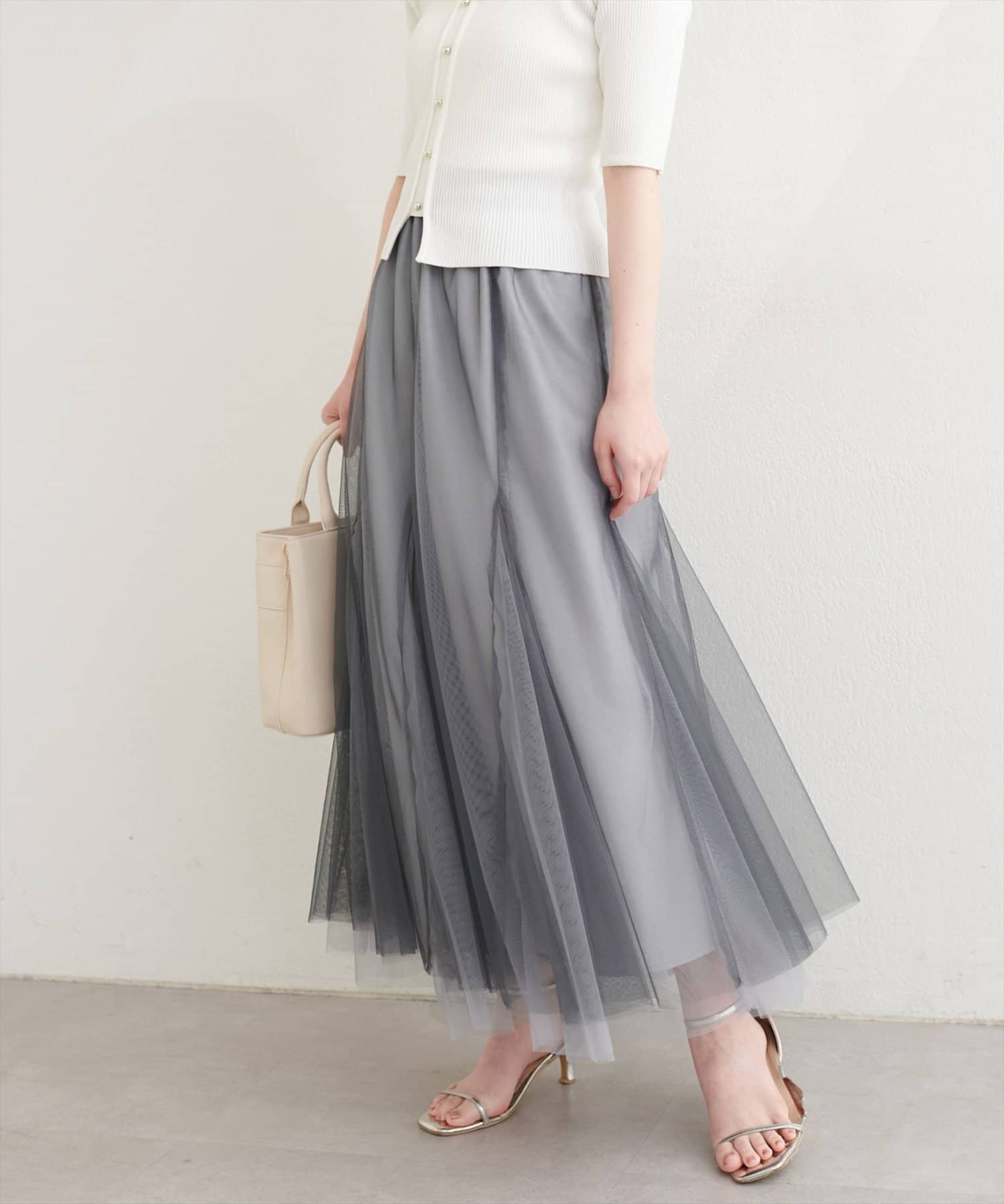 natural couture(ナチュラルクチュール) チュールスカート