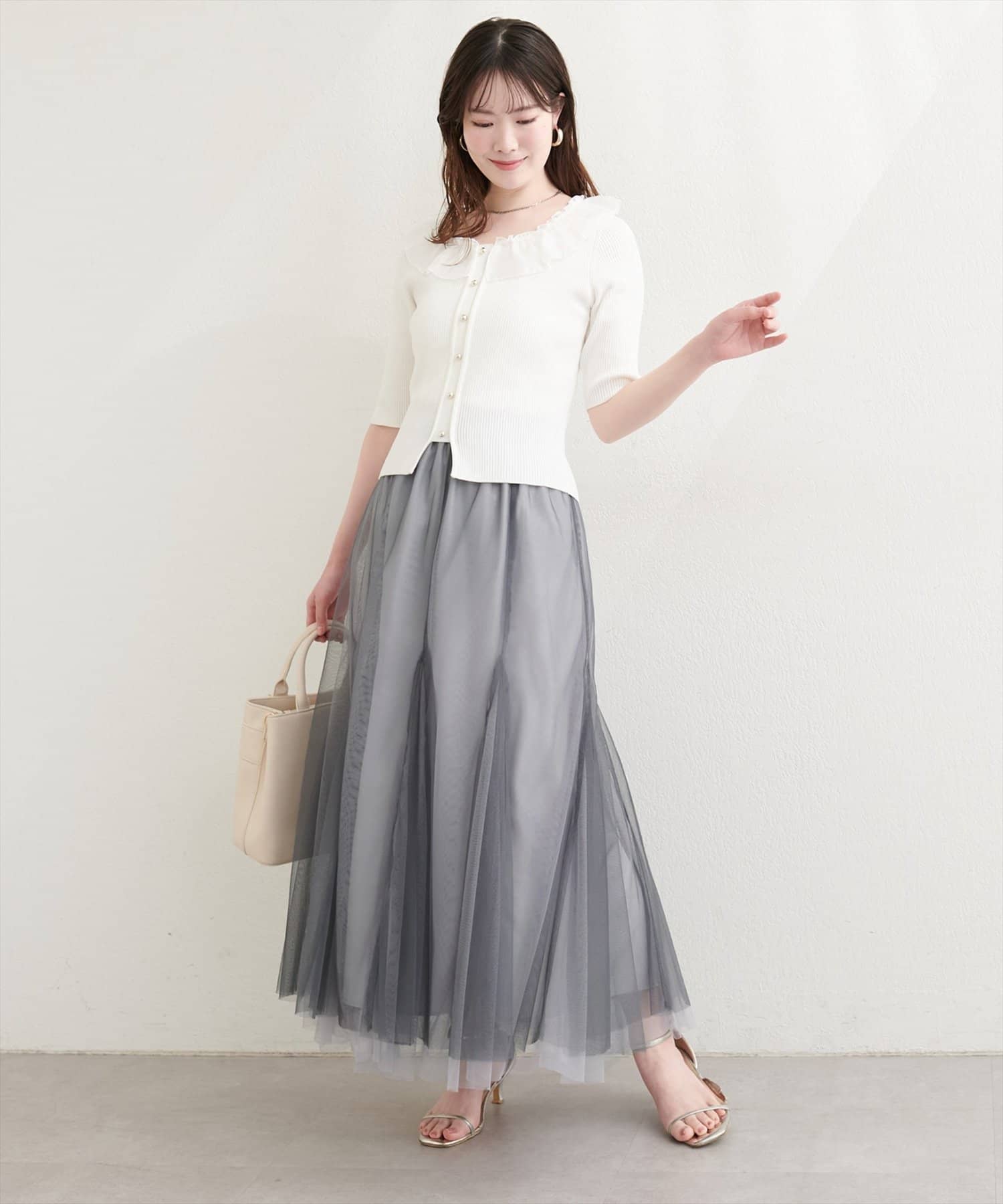 natural couture(ナチュラルクチュール) チュールスカート