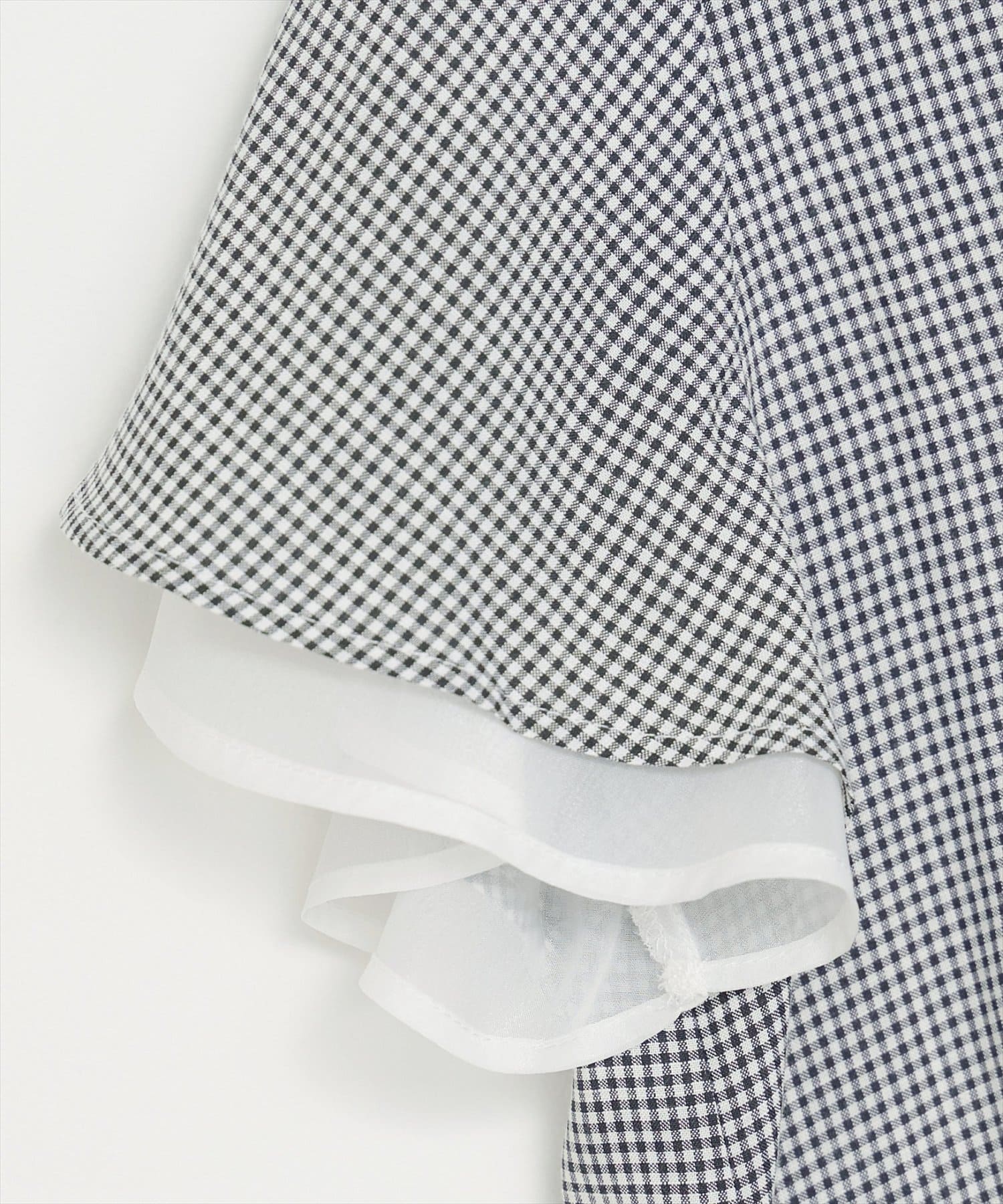 natural couture(ナチュラルクチュール) 袖口シアーパール釦スキッパーブラウス