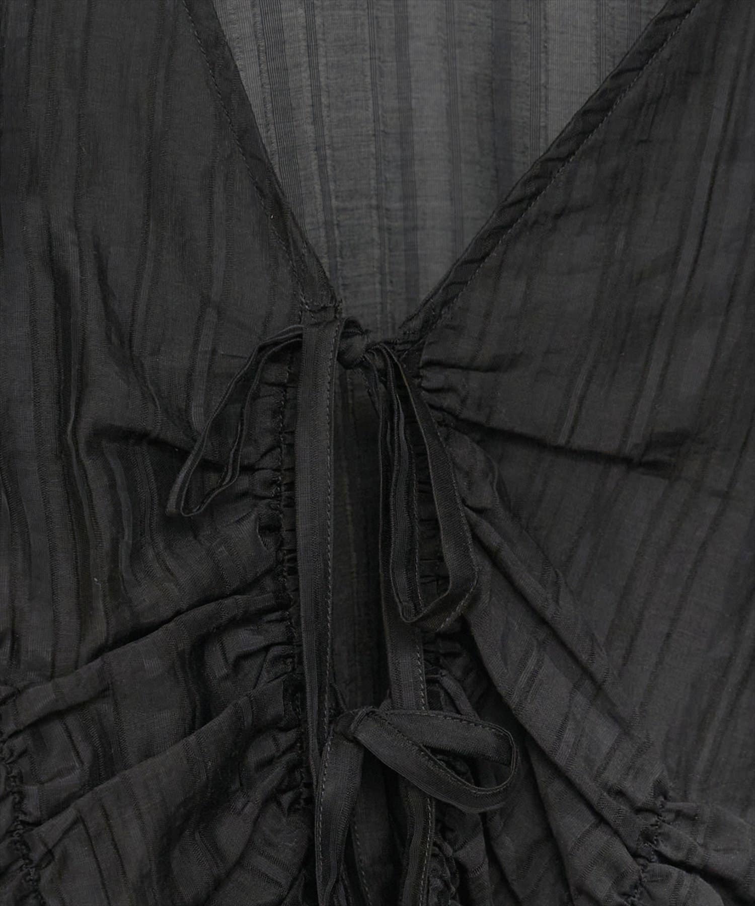 natural couture(ナチュラルクチュール) ギャザーリボンブラウス