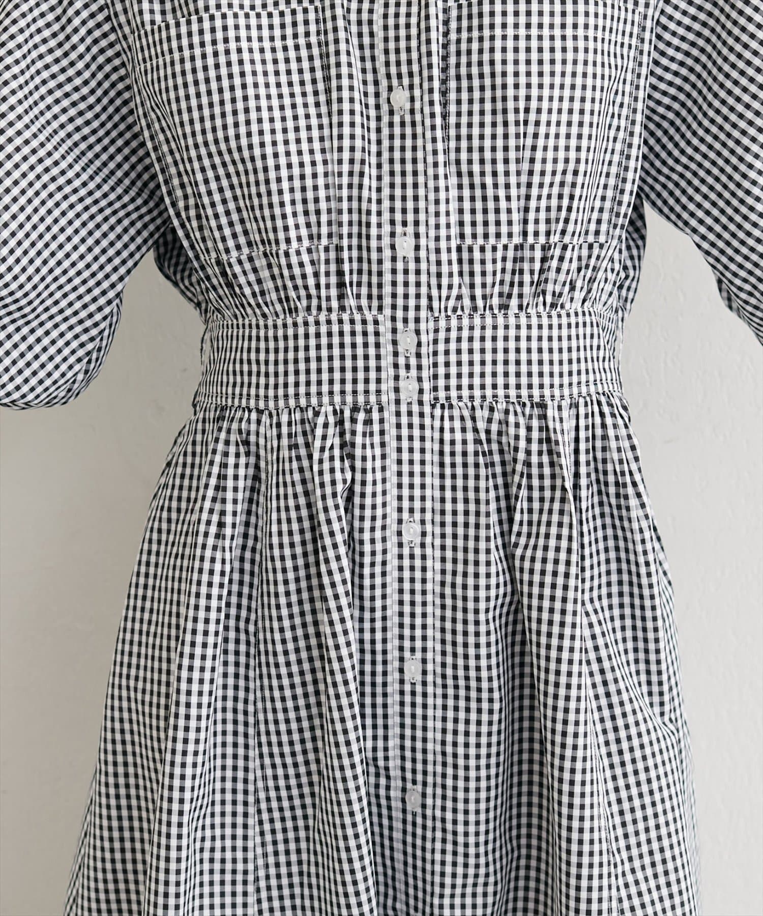 natural couture(ナチュラルクチュール) バルーンスリーブシャツワンピース