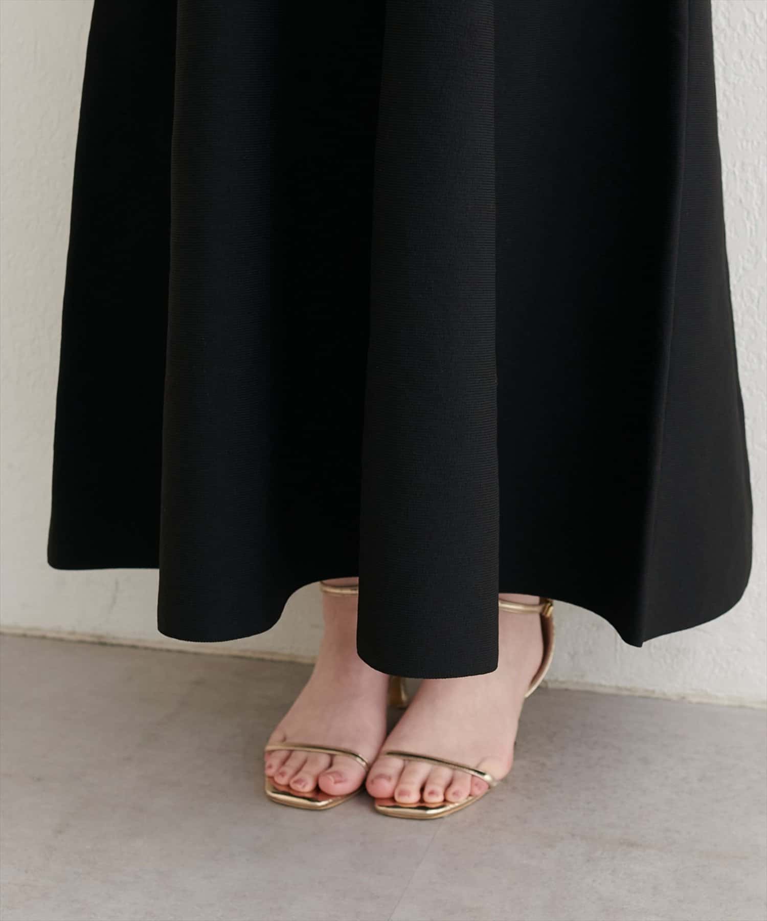 natural couture(ナチュラルクチュール) ツイードサマーニットワンピース