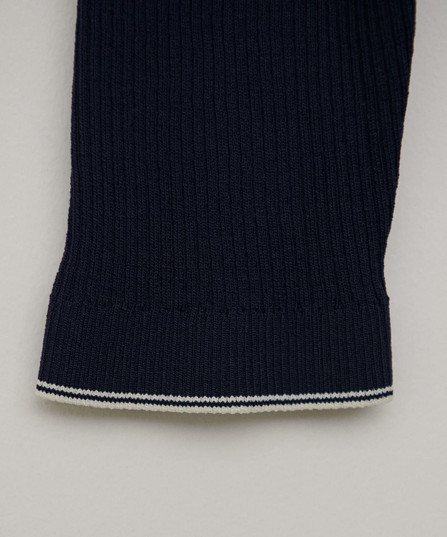 LARUTA(ラルータ) 強撚配色リブニット