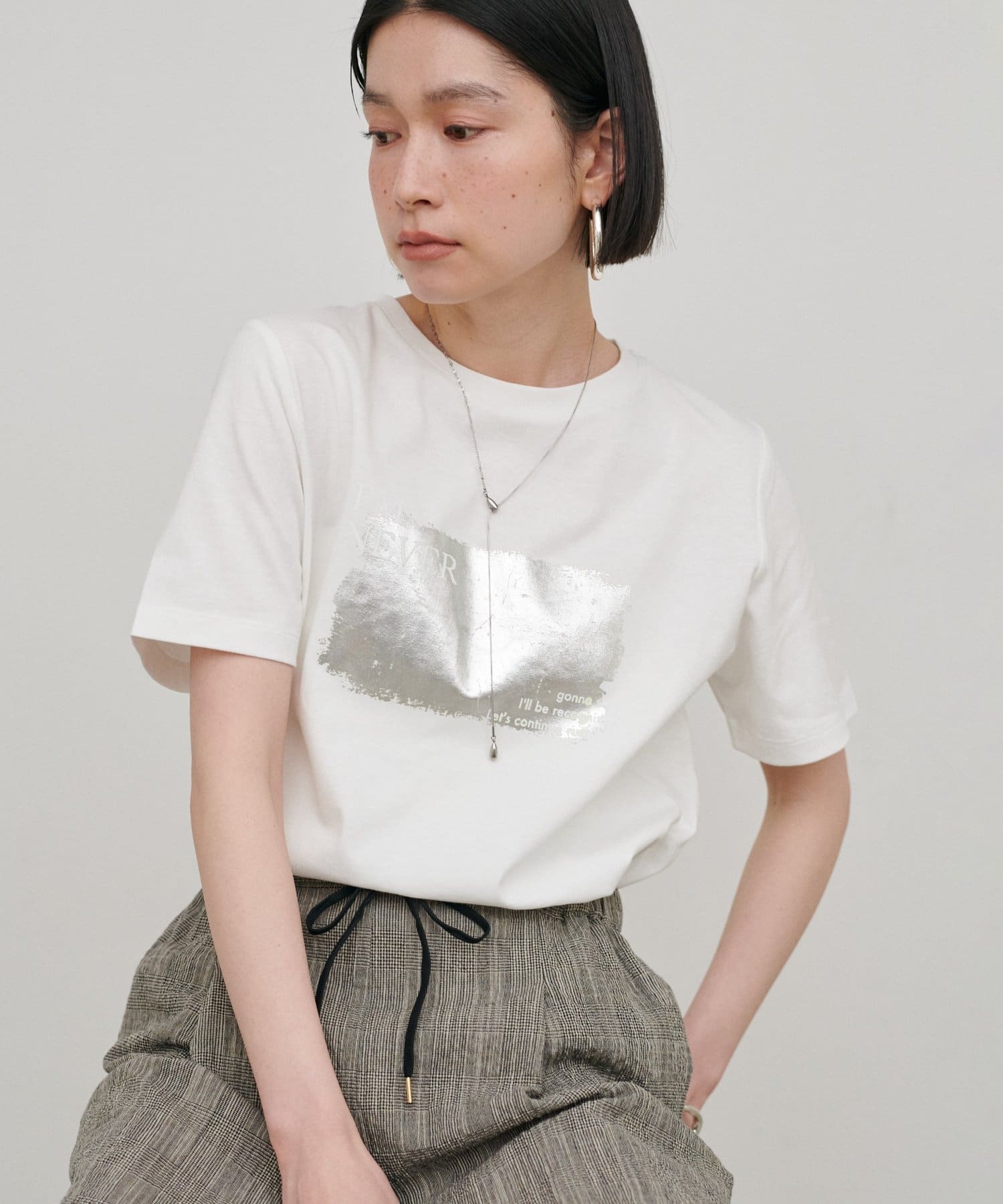 LARUTA(ラルータ) 汗染み防止箔ロゴT