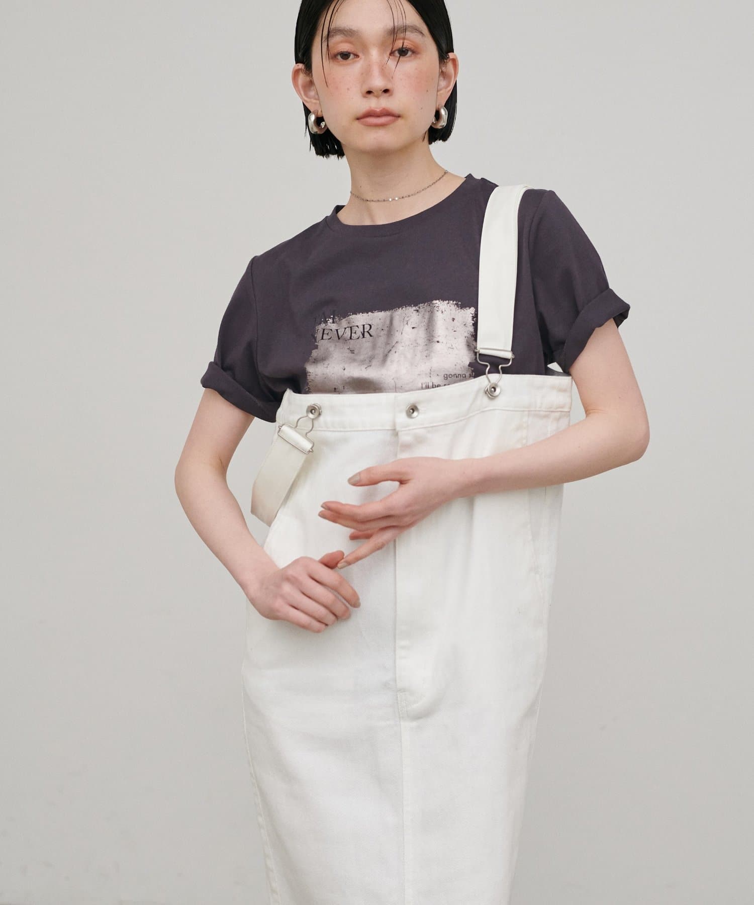 LARUTA(ラルータ) 汗染み防止箔ロゴT