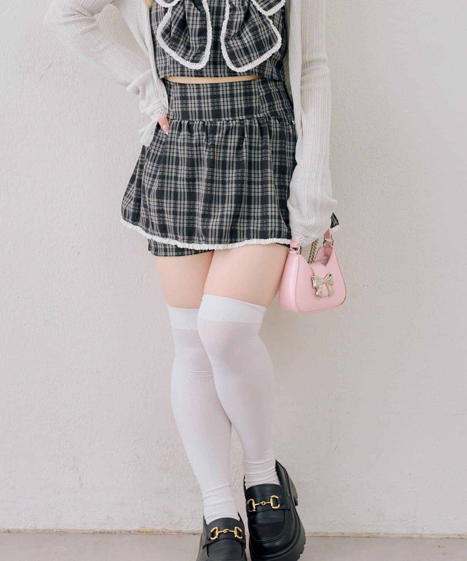 NICE CLAUP / OLIVE des OLIVE OUTLET(ナイスクラップ  / オリーブ デ オリーブ アウトレット) 【Ribbon Collection】セットアップ対応可◎レース付フリフリスカパン