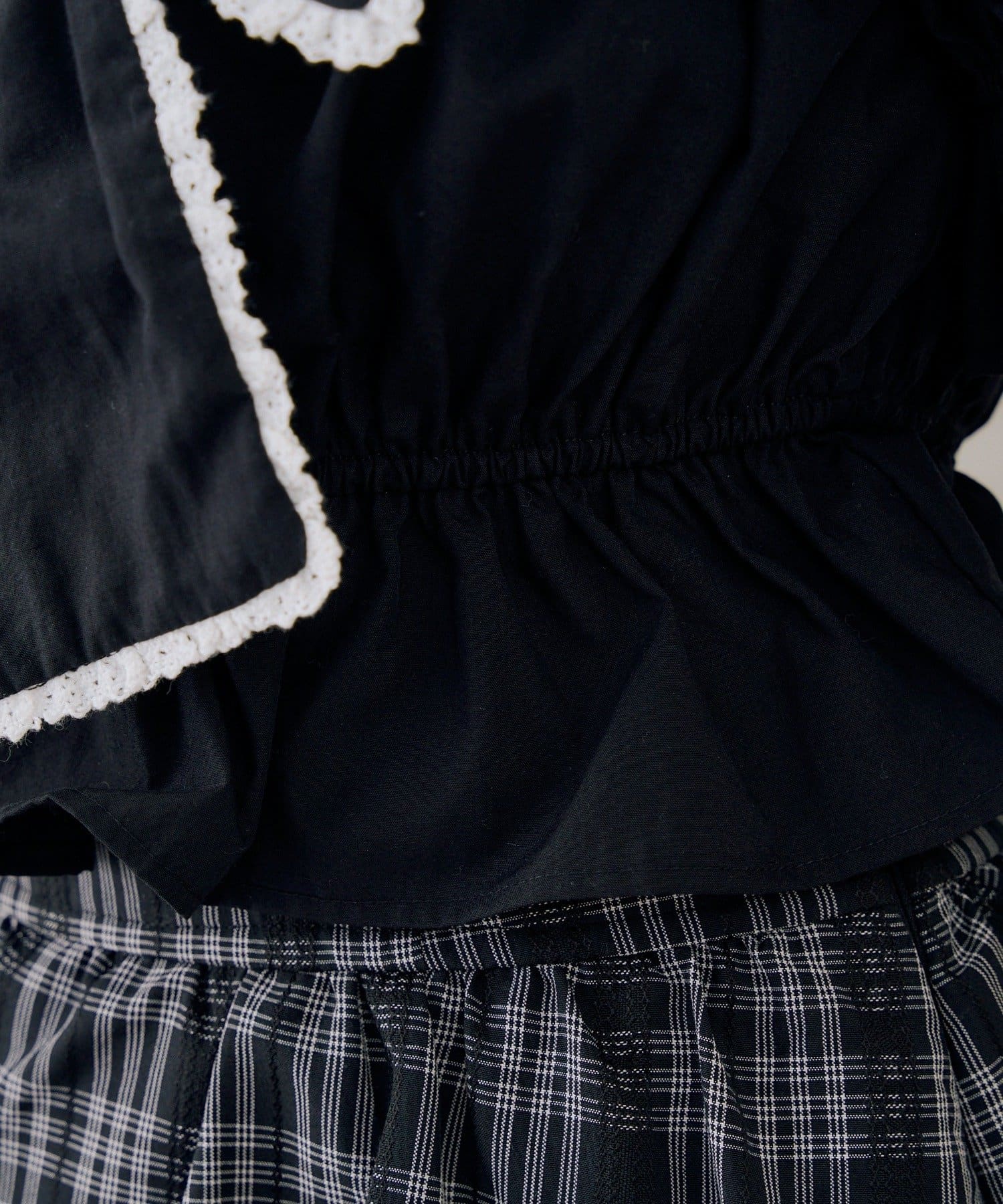 NICE CLAUP / OLIVE des OLIVE OUTLET(ナイスクラップ  / オリーブ デ オリーブ アウトレット) 【Ribbon Collection】	レースBigリボンブラウス