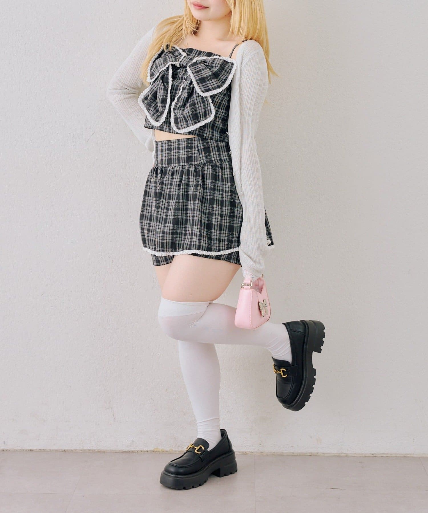 NICE CLAUP / OLIVE des OLIVE OUTLET(ナイスクラップ  / オリーブ デ オリーブ アウトレット) 【Ribbon Collection】セットアップ対応可◎ビッグリボンキャミ