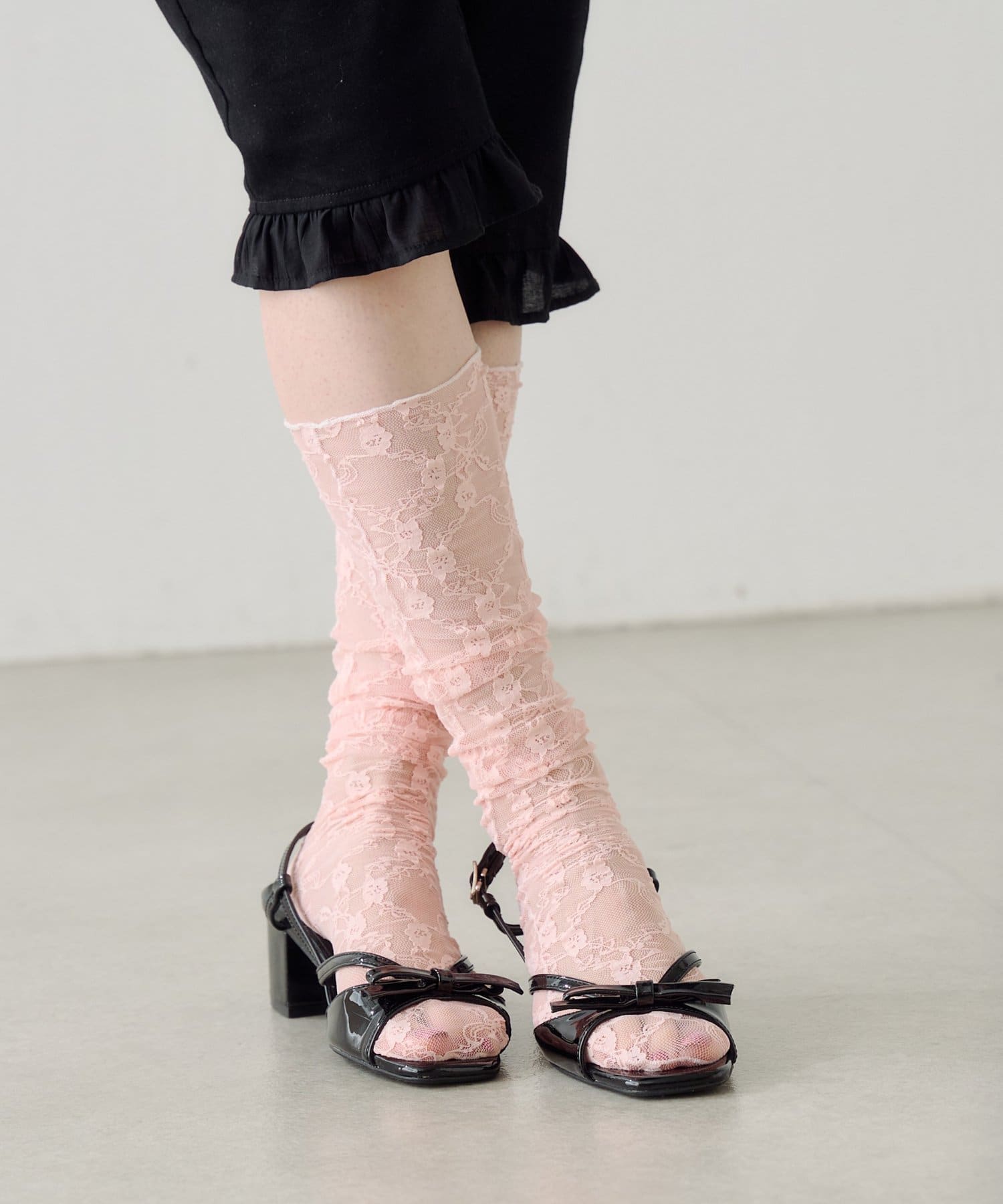 Kastane(カスタネ) レースハイソックス