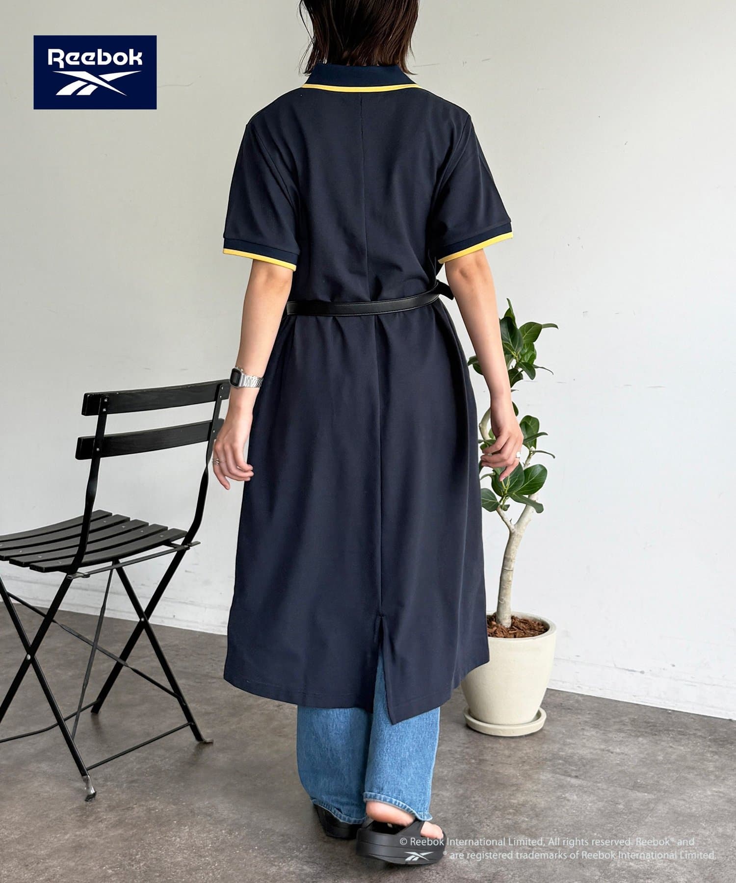 CPCM(シーピーシーエム) 【Reebok】鹿の子ポロワンピース