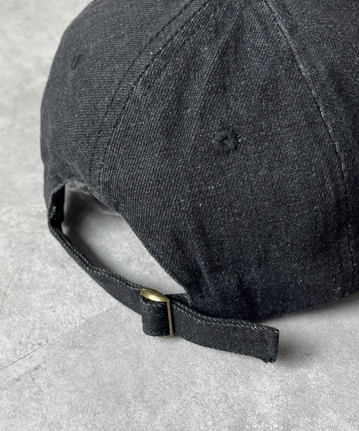 CPCM(シーピーシーエム) デニムフラワーアップリケキャップ