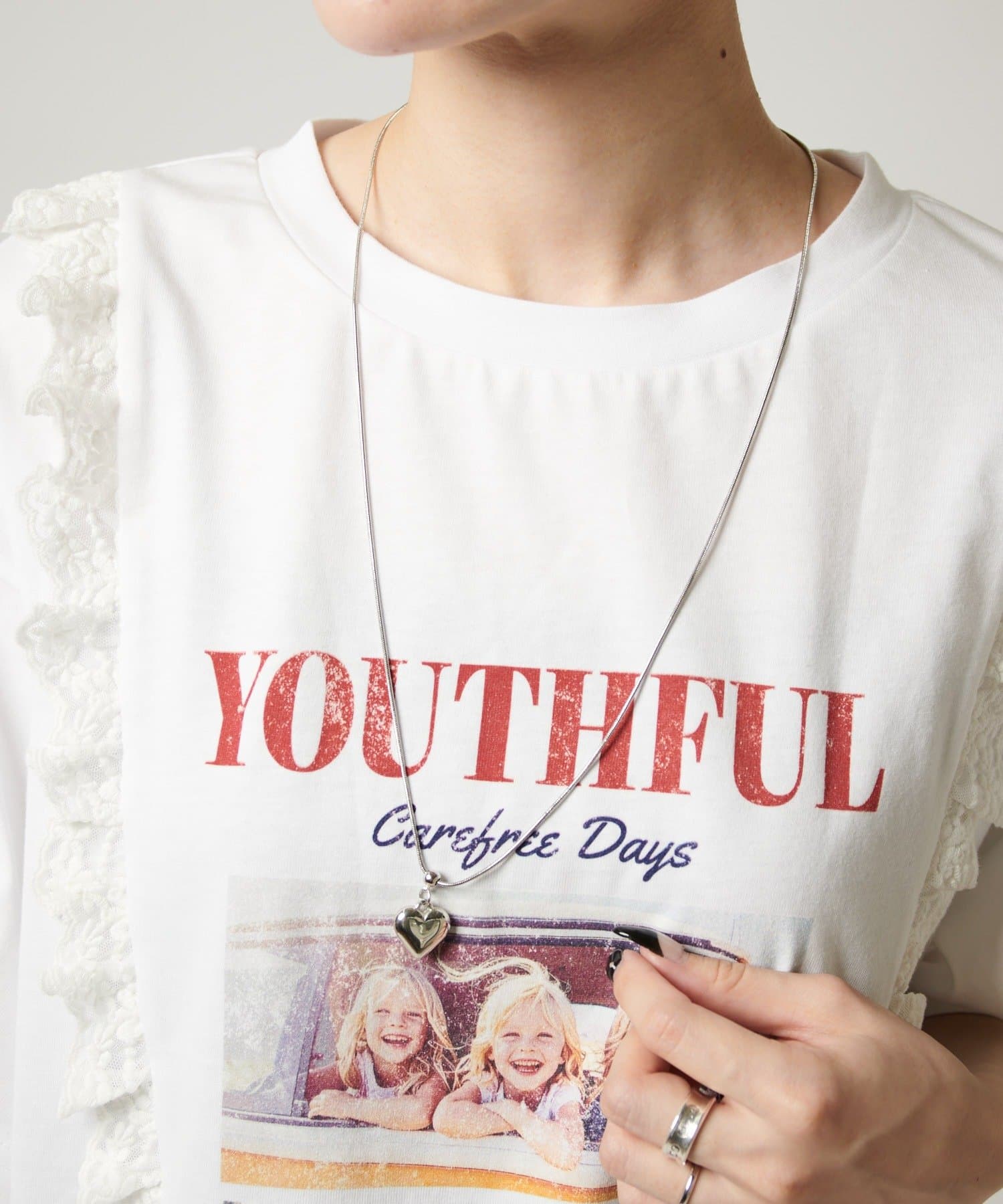 w closet(ダブルクローゼット) 【AMIKO's select vol.2】ハートチョーカーネックレス