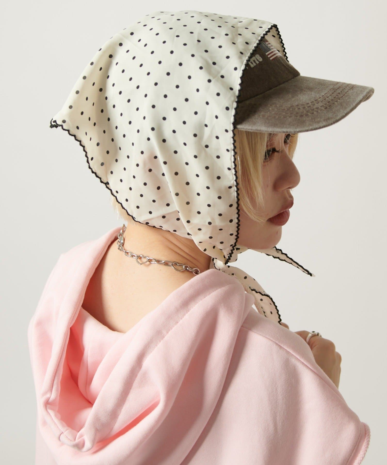 w closet(ダブルクローゼット) 【AMIKO's select vol.2】ドットスカーフ