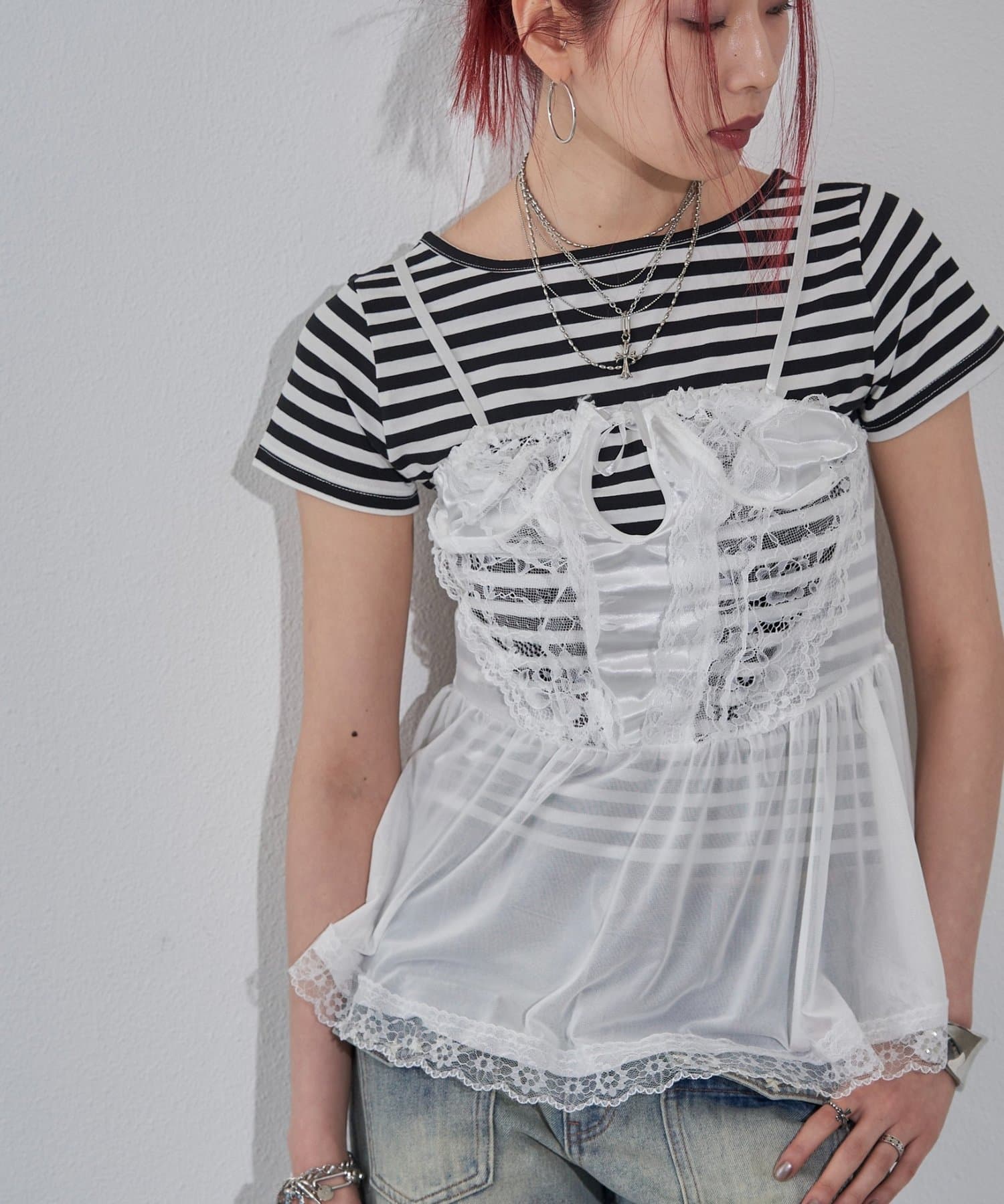 WHO’S WHO gallery(フーズフーギャラリー) ランジェリーキャミチュニック