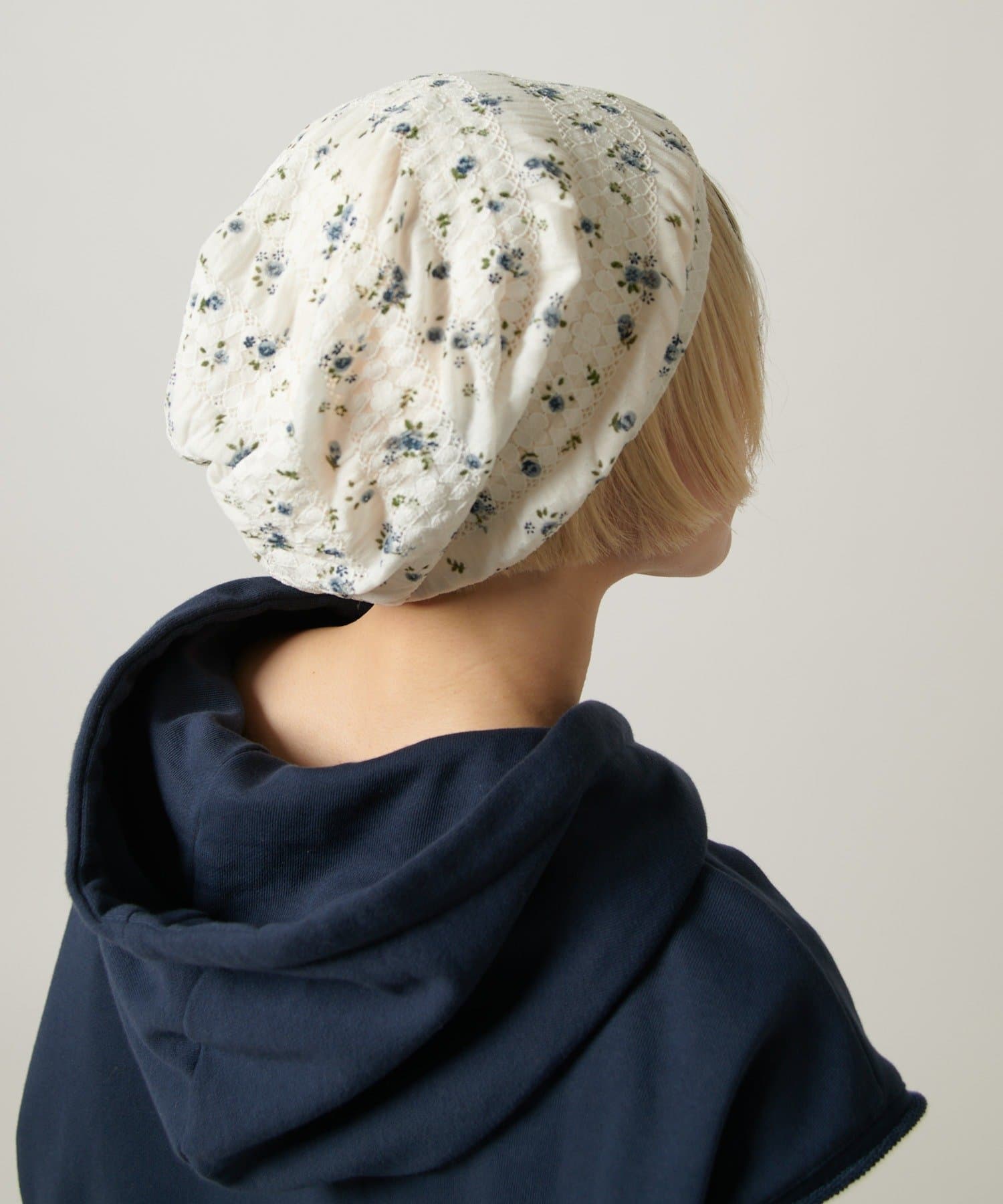 w closet(ダブルクローゼット) 【AMIKO's select】	レース花柄ビーニー