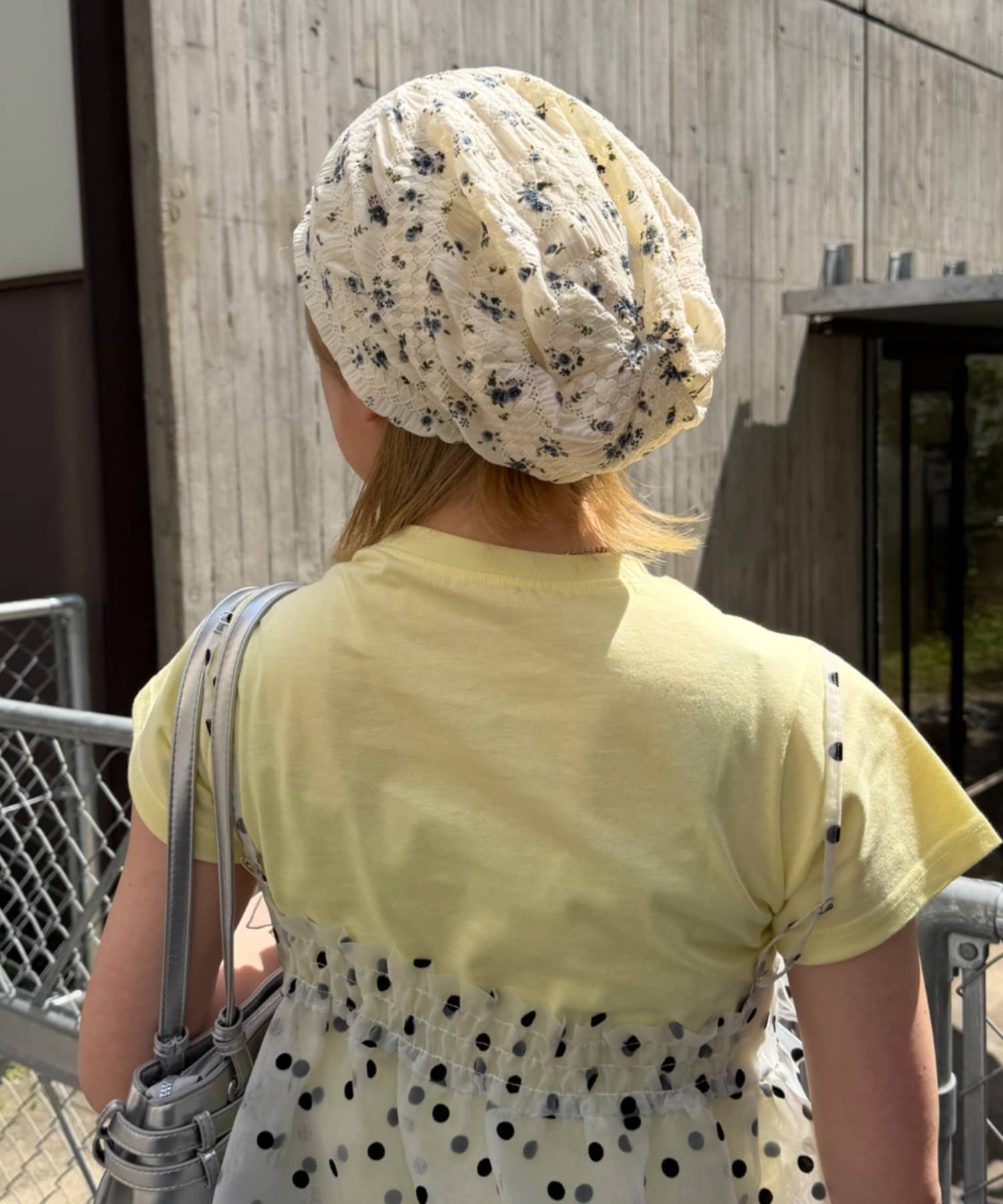 w closet(ダブルクローゼット) 【AMIKO's select】	レース花柄ビーニー