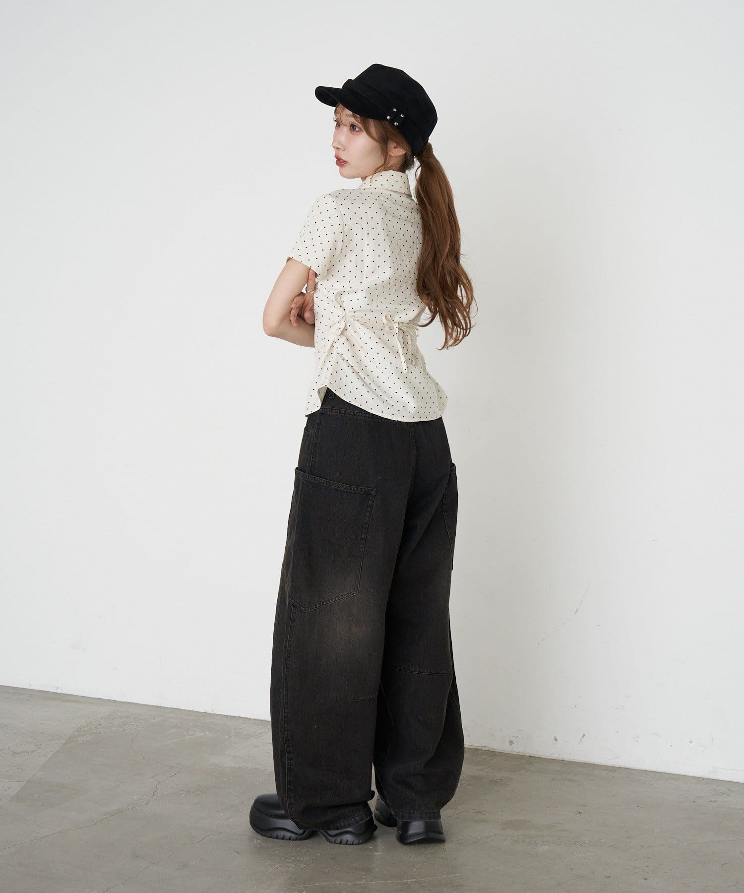 RAY CASSIN(レイカズン) 【7色展開】胸刺繍コンパクト半袖シャツ