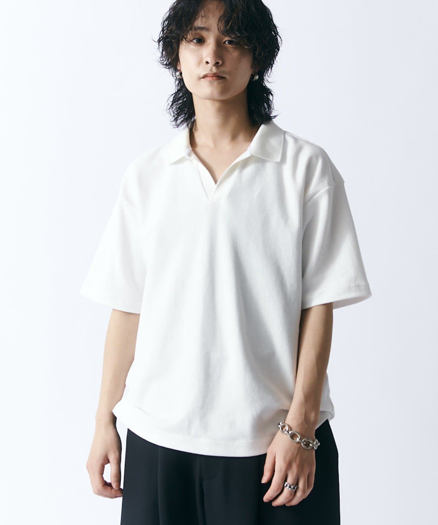 Lui's(ルイス) 鹿の子S/Sスキッパーポロ