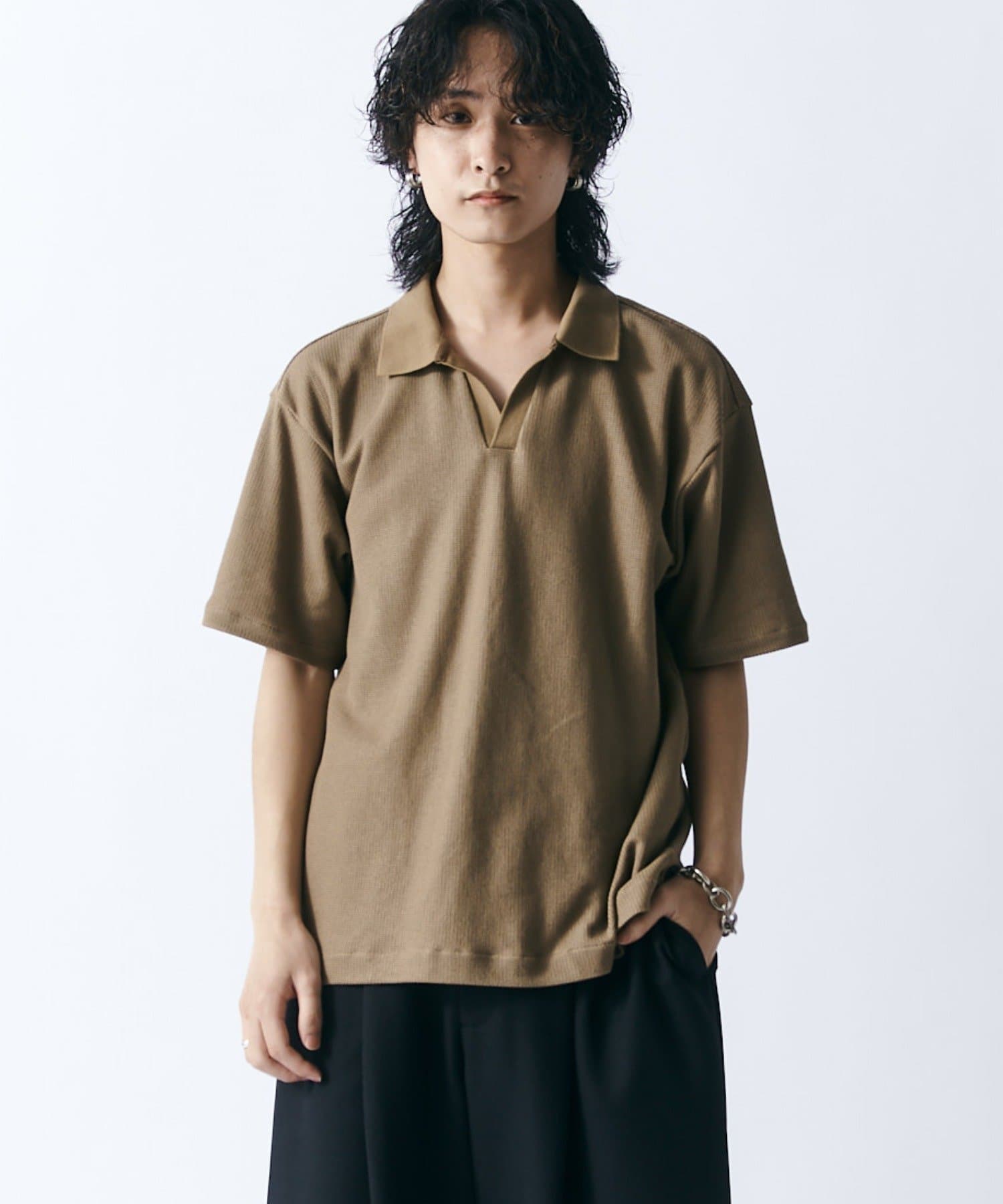 Lui's(ルイス) 鹿の子S/Sスキッパーポロ