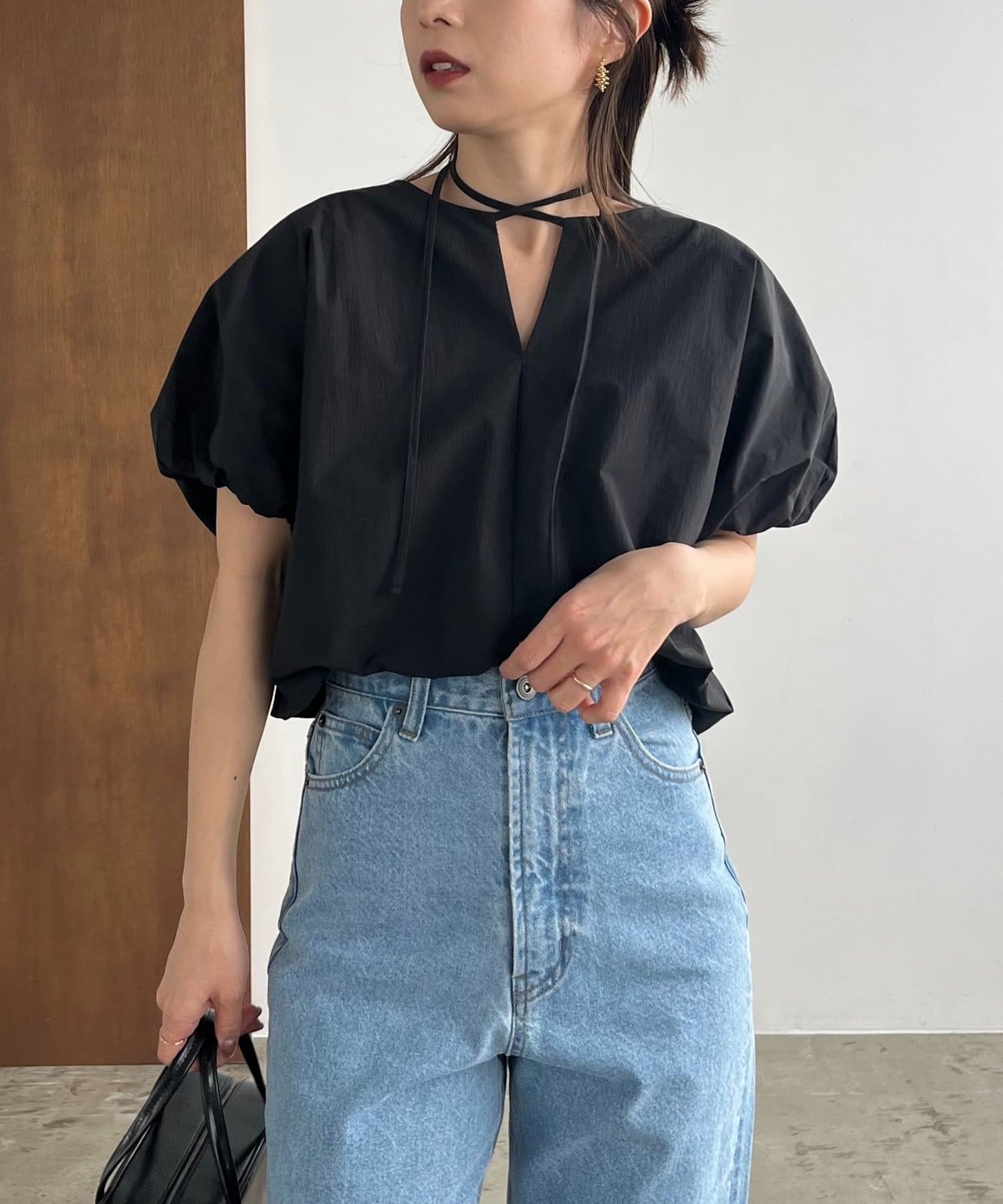 CAPRICIEUX LE'MAGE(カプリシュレマージュ) 【昨年大好評！/新色ピンク】バルーンリボンブラウス