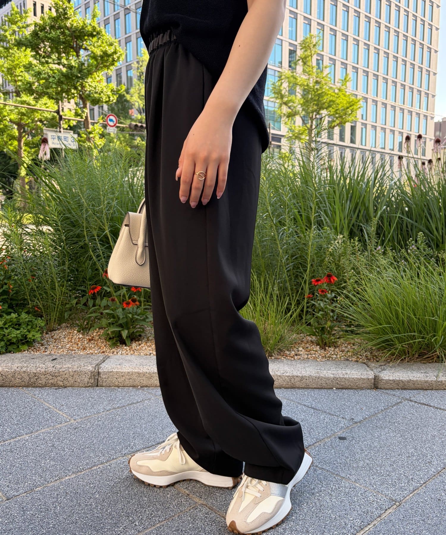 Jena　espace merveilleux(ジェナ　エスパスメルヴェイユ) ウエストテープツイルパンツ