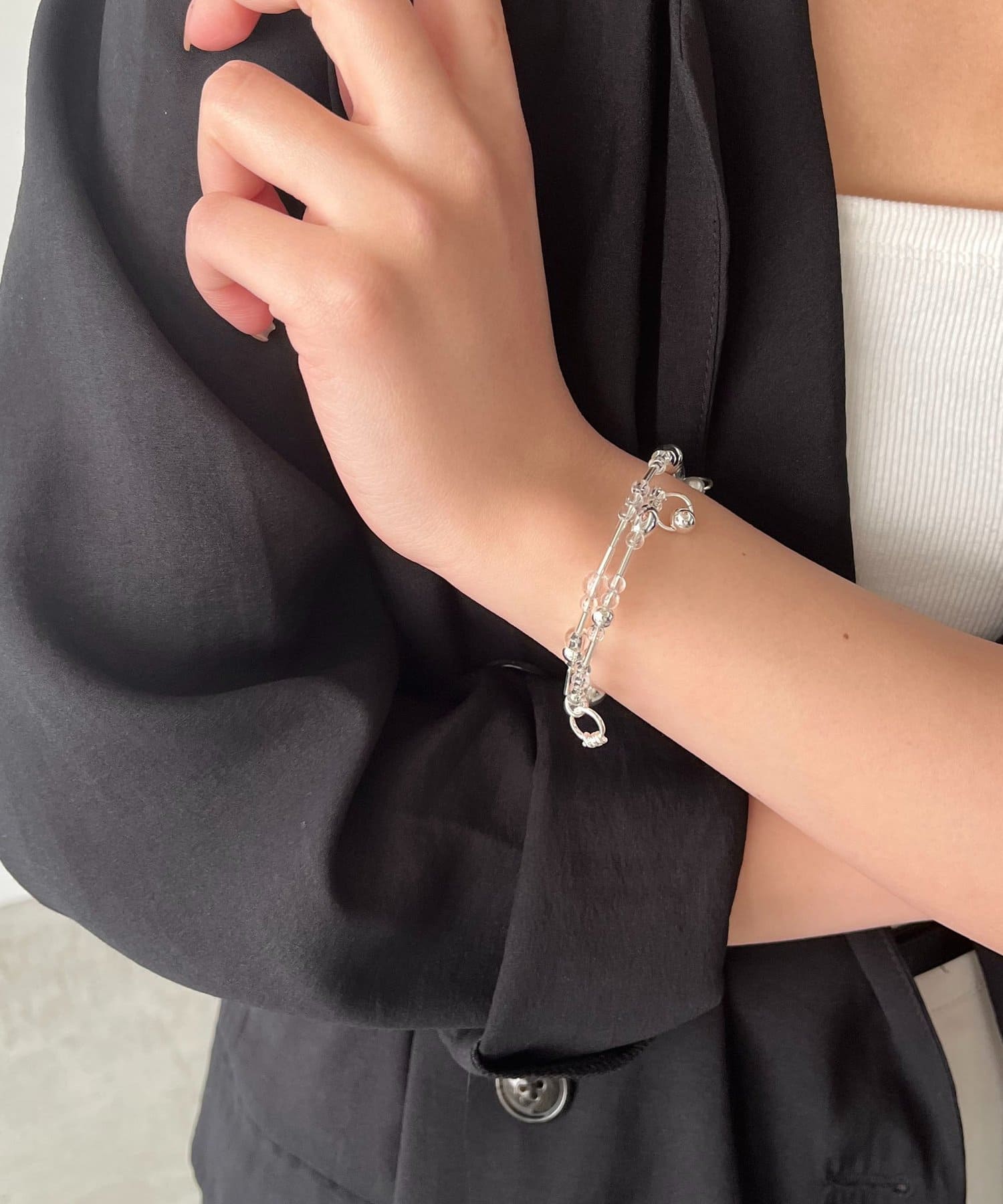 CAPRICIEUX LE'MAGE(カプリシュレマージュ) 〈GOLDY/ゴールディ〉クリアビーズブレス