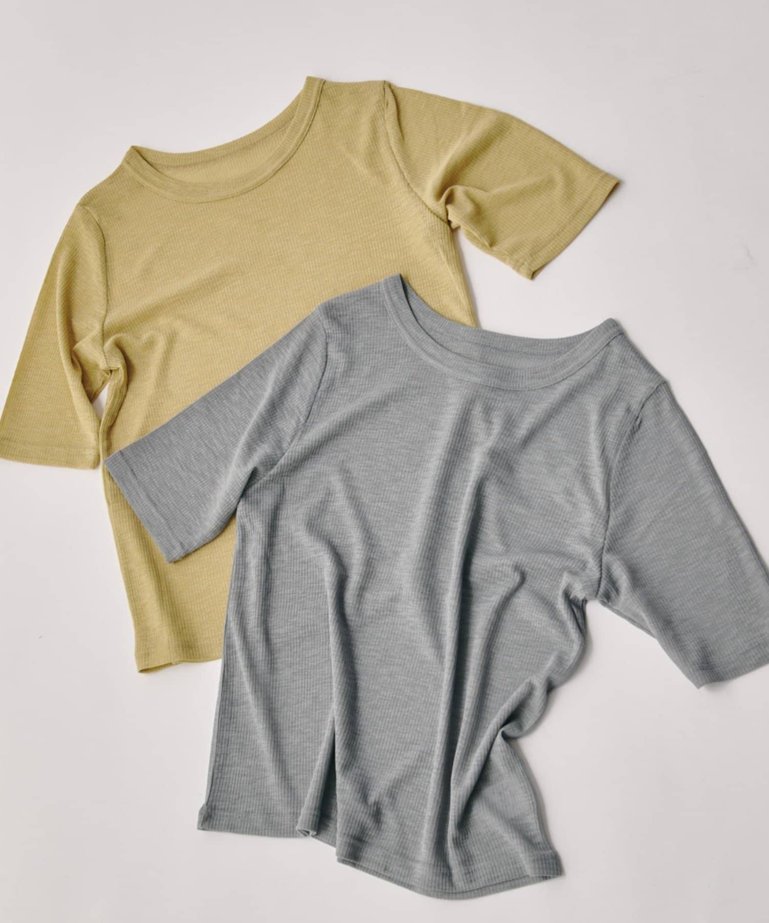 -goocy-(グーシー) シアーテレコレイヤードトップス