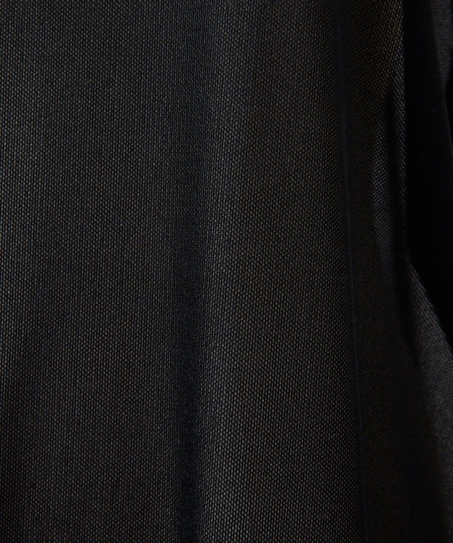 ear PAPILLONNER(イア パピヨネ) 《透け感あり/ストレッチ/レイヤード》ベロアシアーノースリーブワンピース【SUM1 STYLE(スミスタイル)】