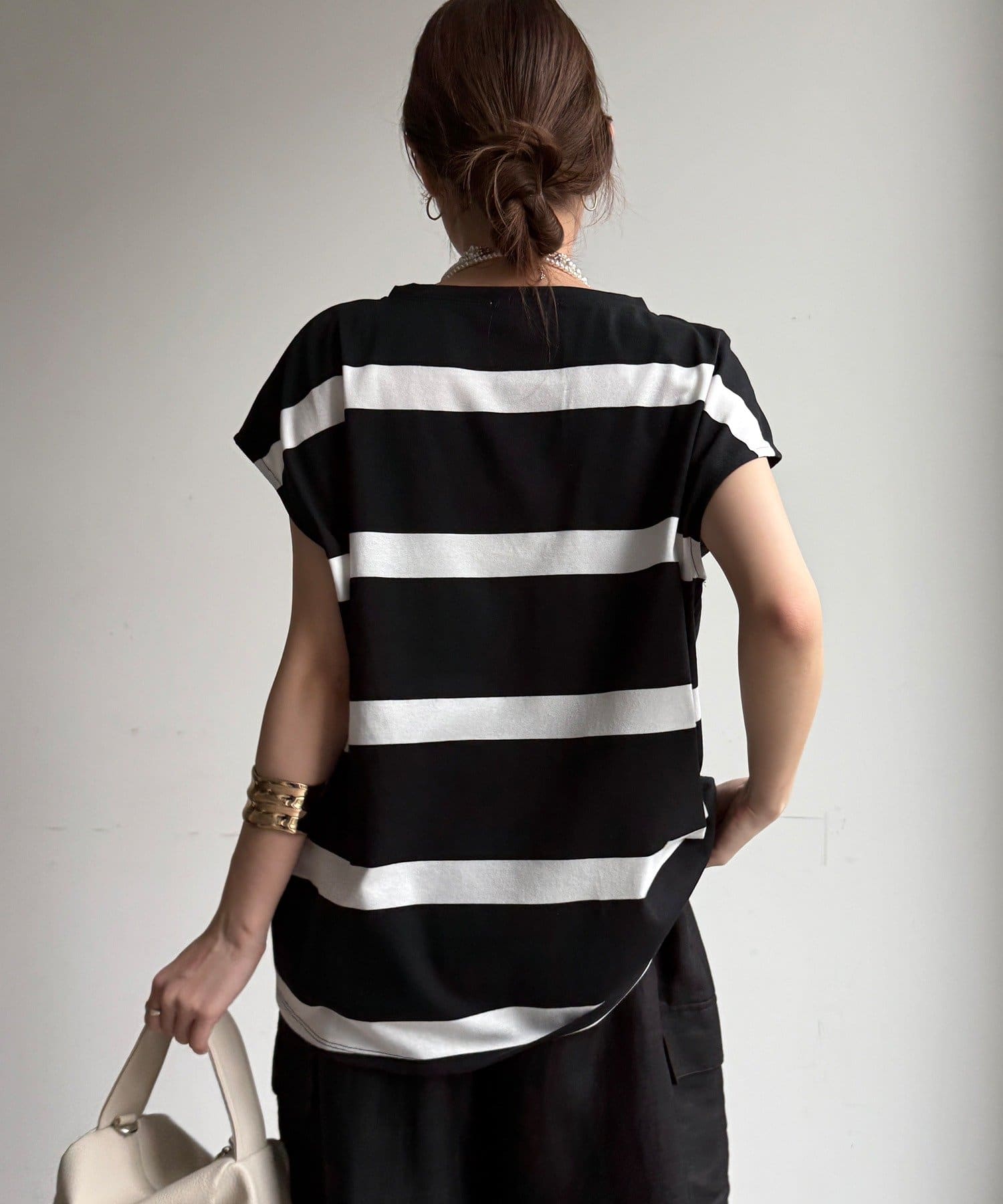 DOUDOU(ドゥドゥ) 【WEB限定】ボーダーフレンチTEE