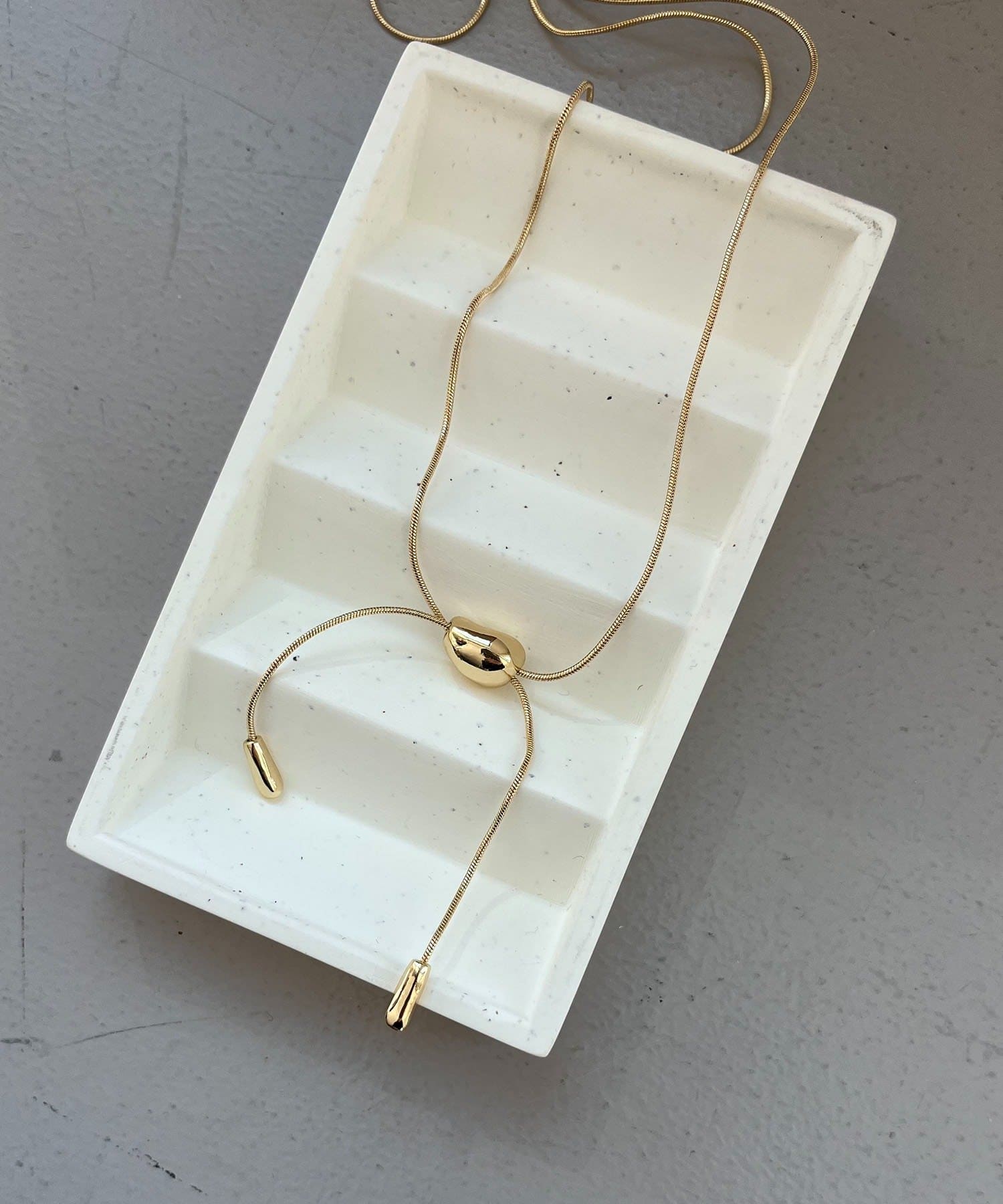 CAPRICIEUX LE'MAGE(カプリシュレマージュ) 〈GOLDY/ゴールディ〉マルチWAYスライドビーンズネックレス