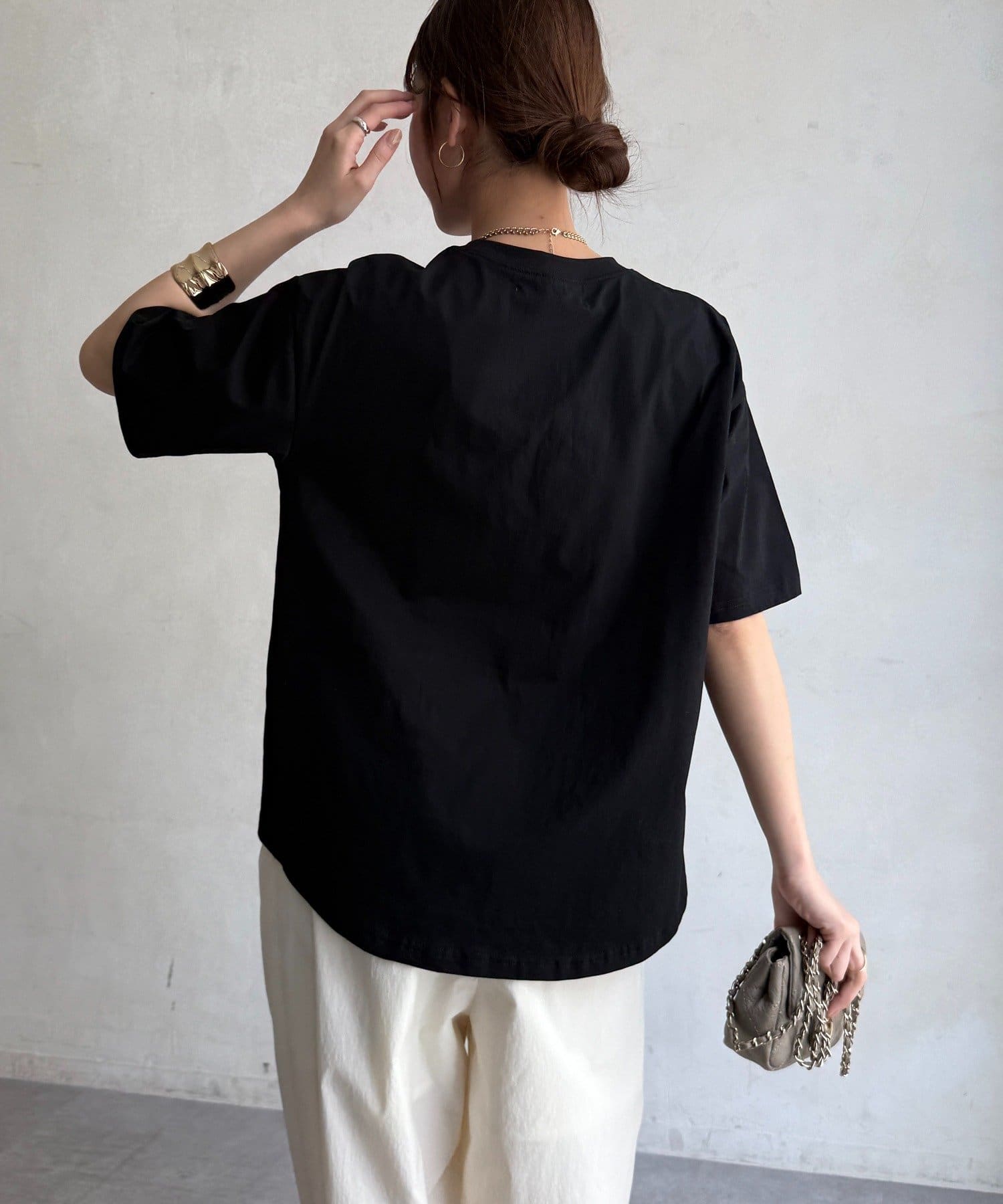 DOUDOU(ドゥドゥ) 【完売カラー再追加！】パールロゴTEE