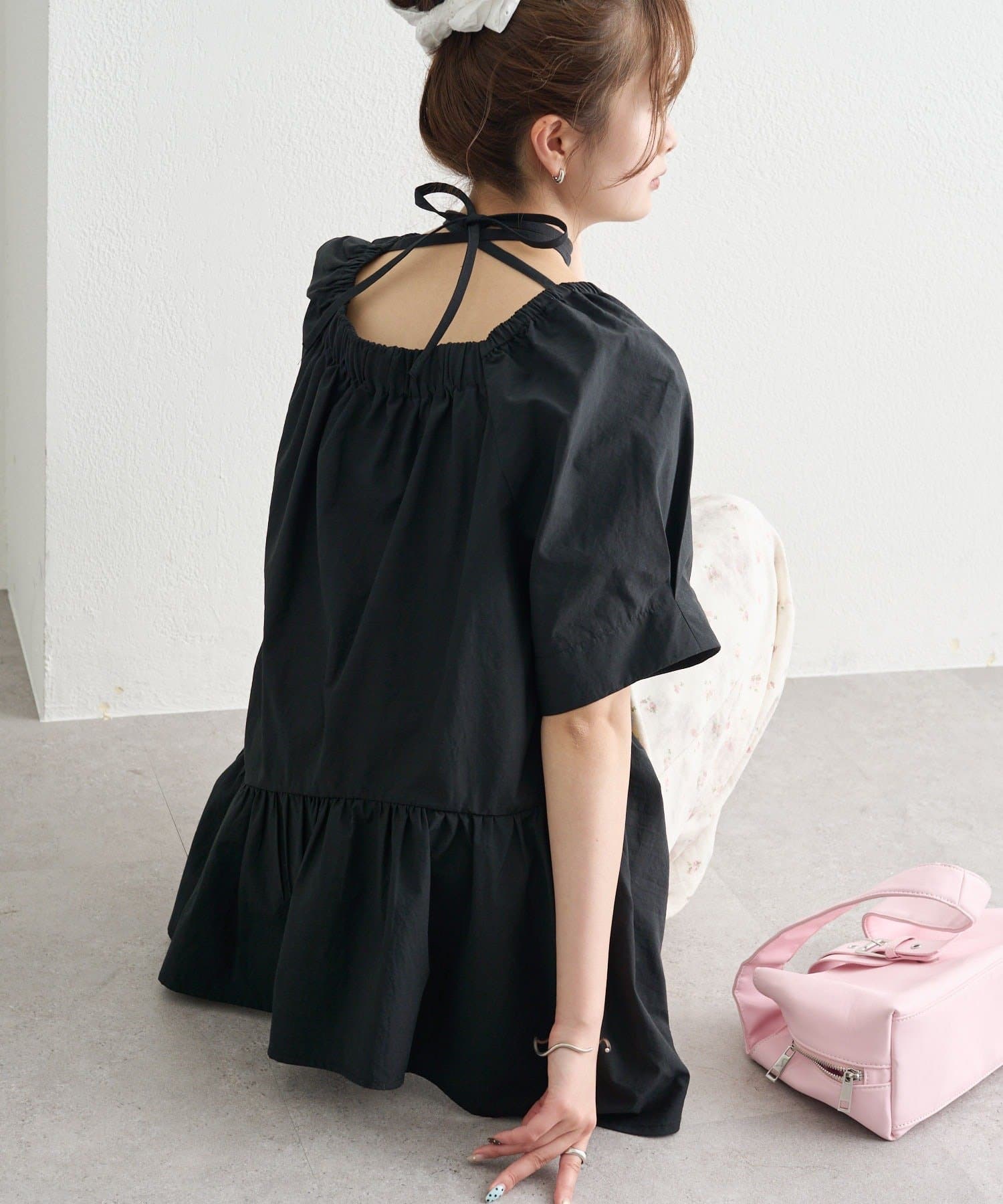 mystic(ミスティック) ウェーブヘムブラウス